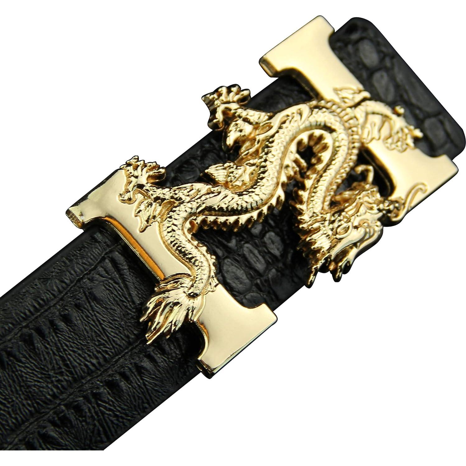 Cinturón de cuero ALAKA para hombres, 110cm, diseño lujo