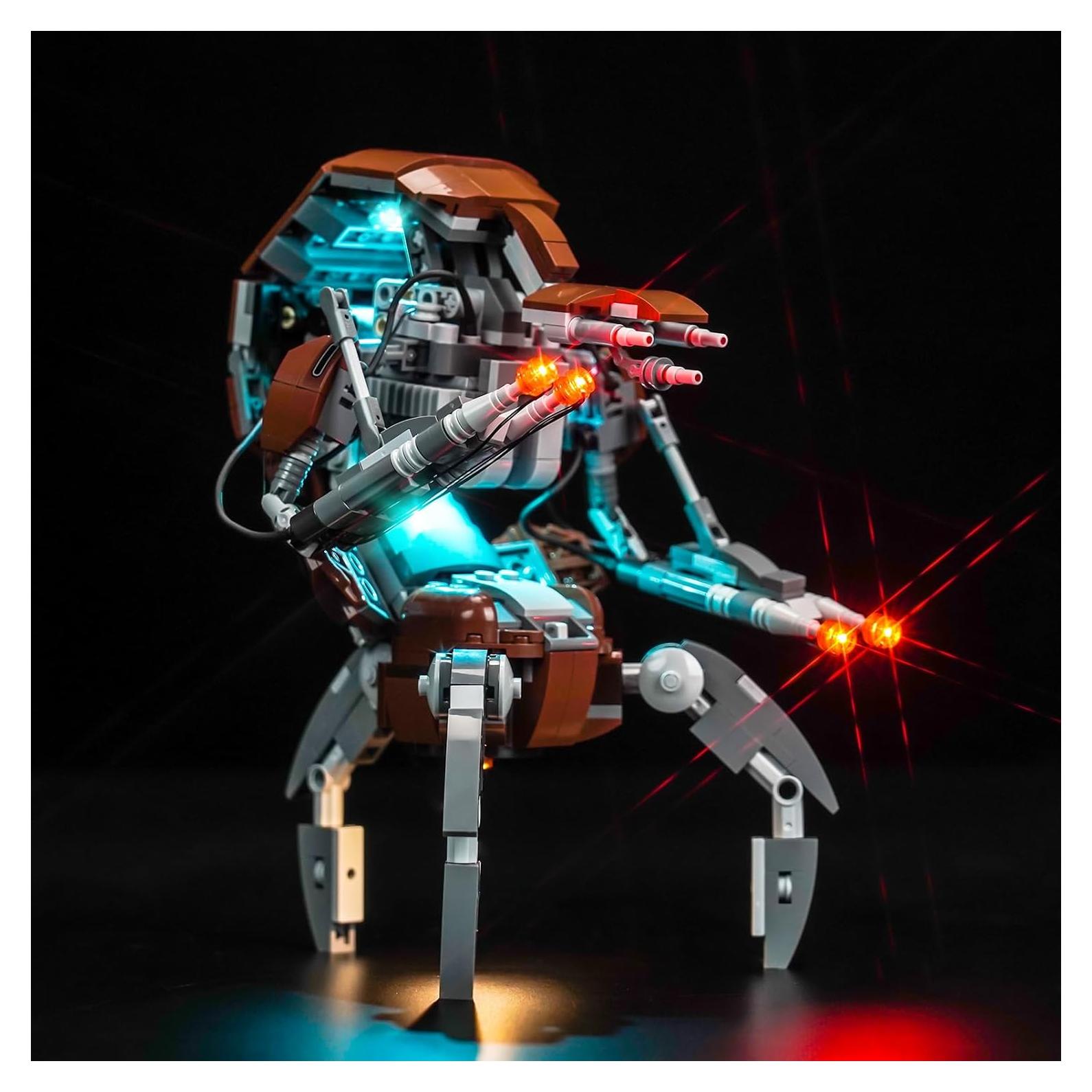 Kit de Luz LED LocoLee para LEGO Droideka 75381 - Solo Luz