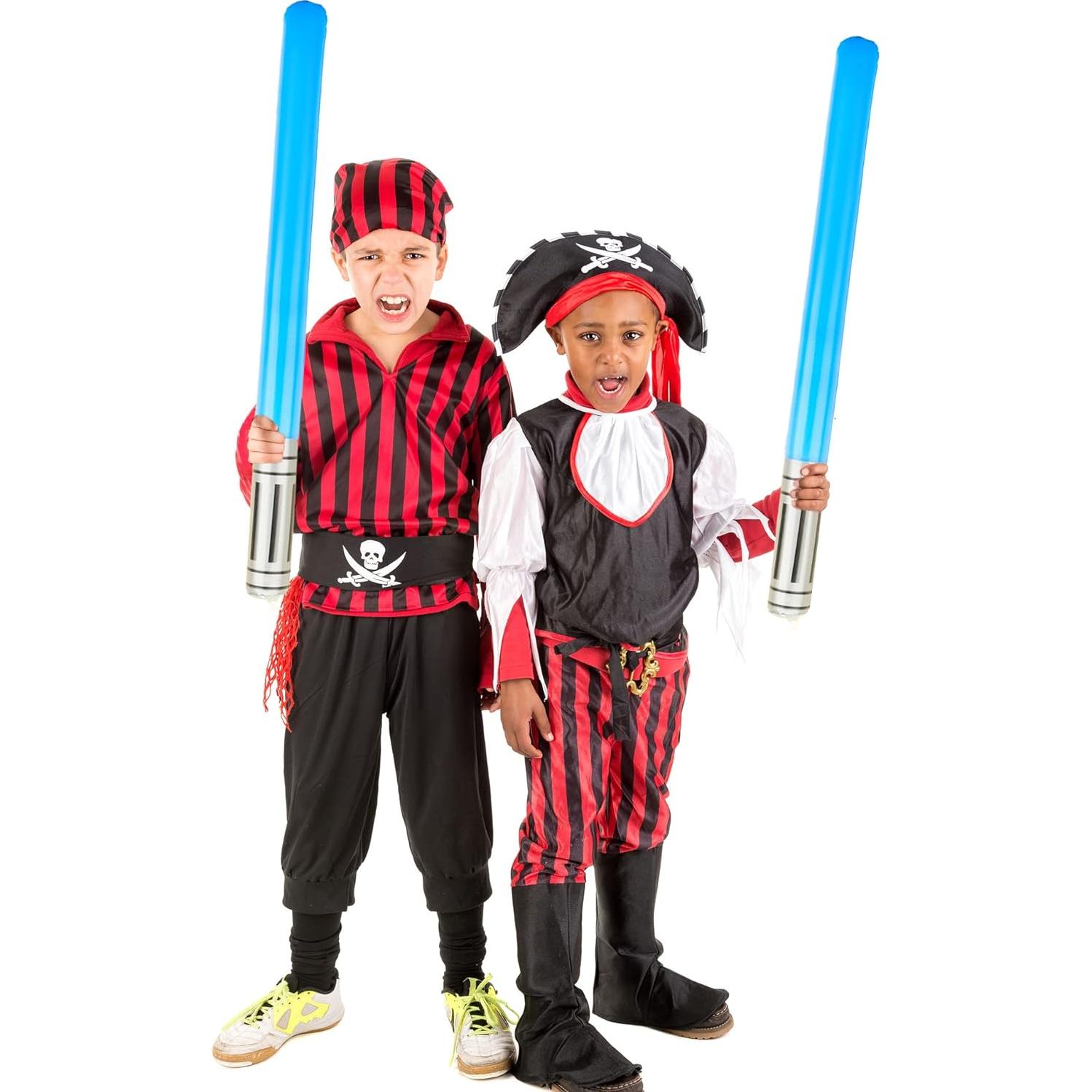 18 Espadas de Luz Inflables Cotiny 100 cm 6 Colores Fiesta