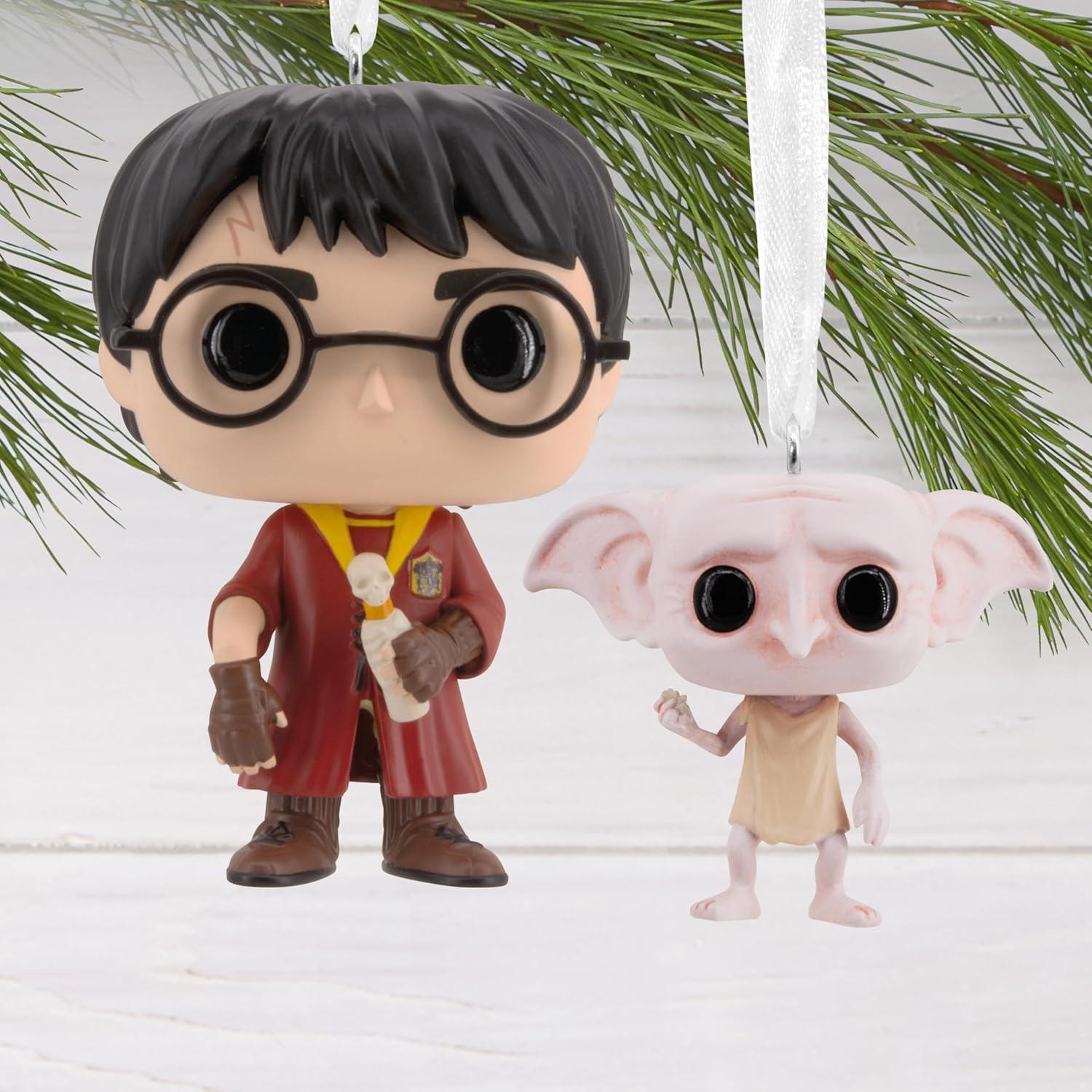 Set de 2 Adornos Navideños Hallmark Harry Potter y Dobby