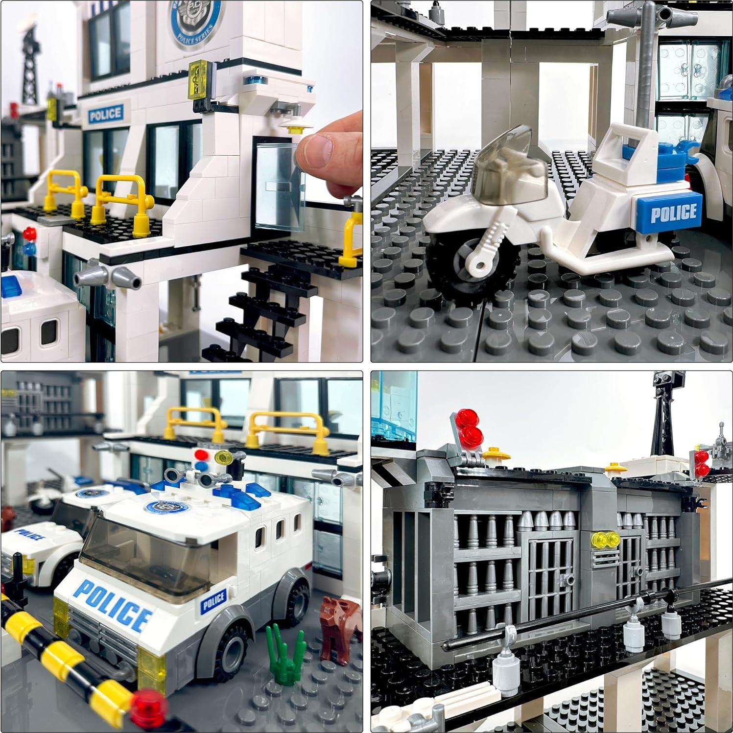 Juego de Bloques de Construcción Estación de Policía General Jim 38.3x25.5cm