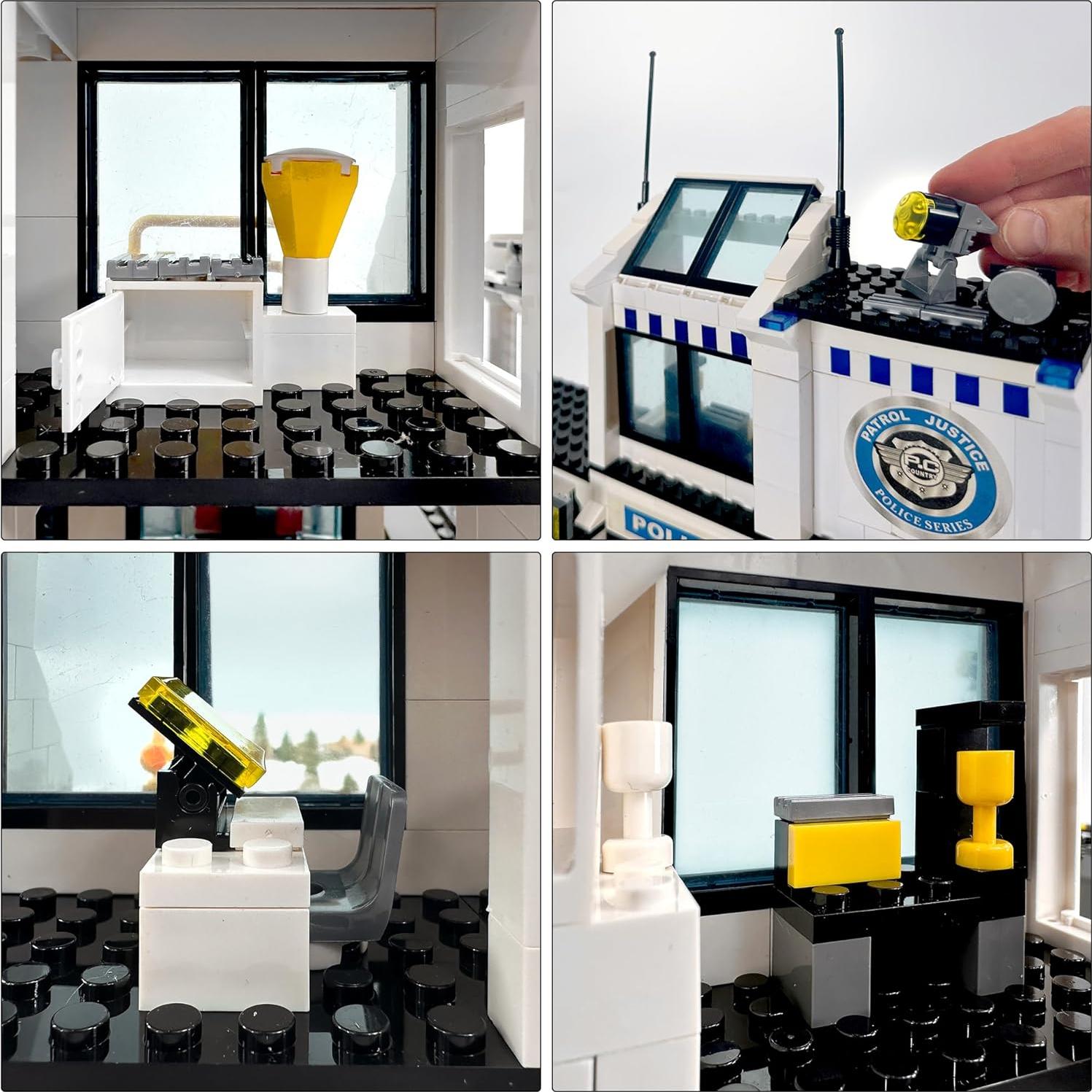 Juego de Bloques de Construcción Estación de Policía General Jim 38.3x25.5cm