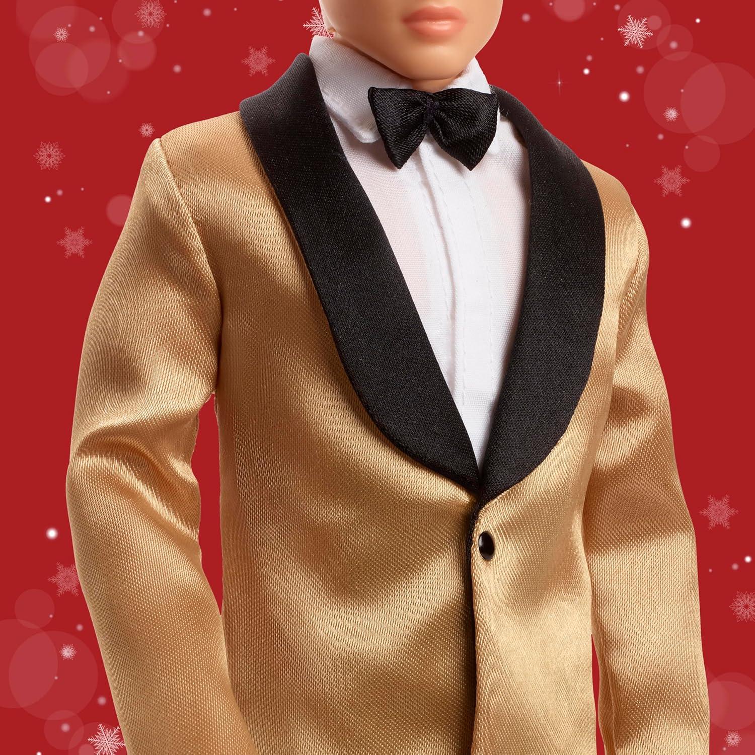 Muñeco Ken 2025 Holiday Barbie Mattel con Traje Completo
