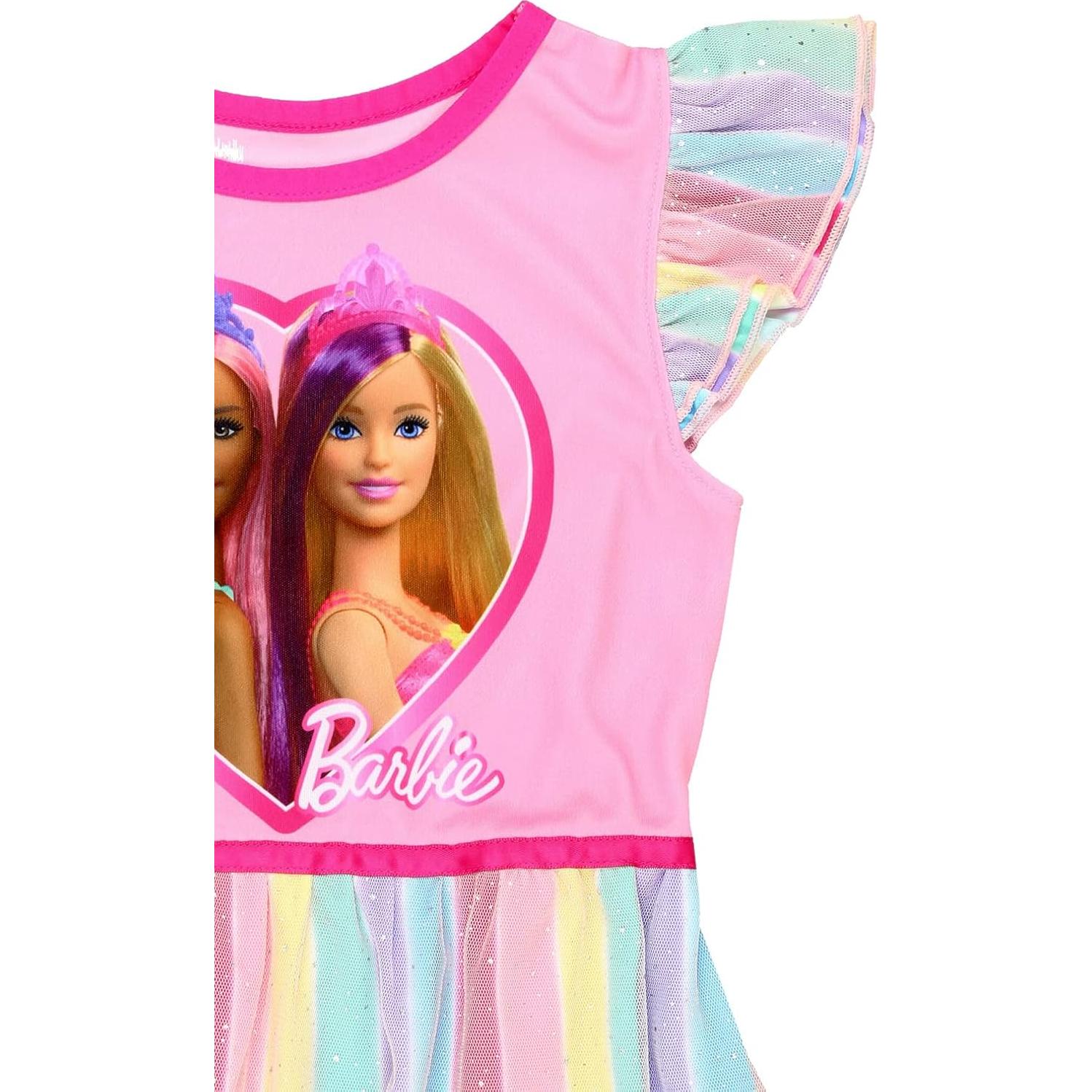 Vestido de Fantasía Rosa Barbie para Niñas - Pijama 4 años