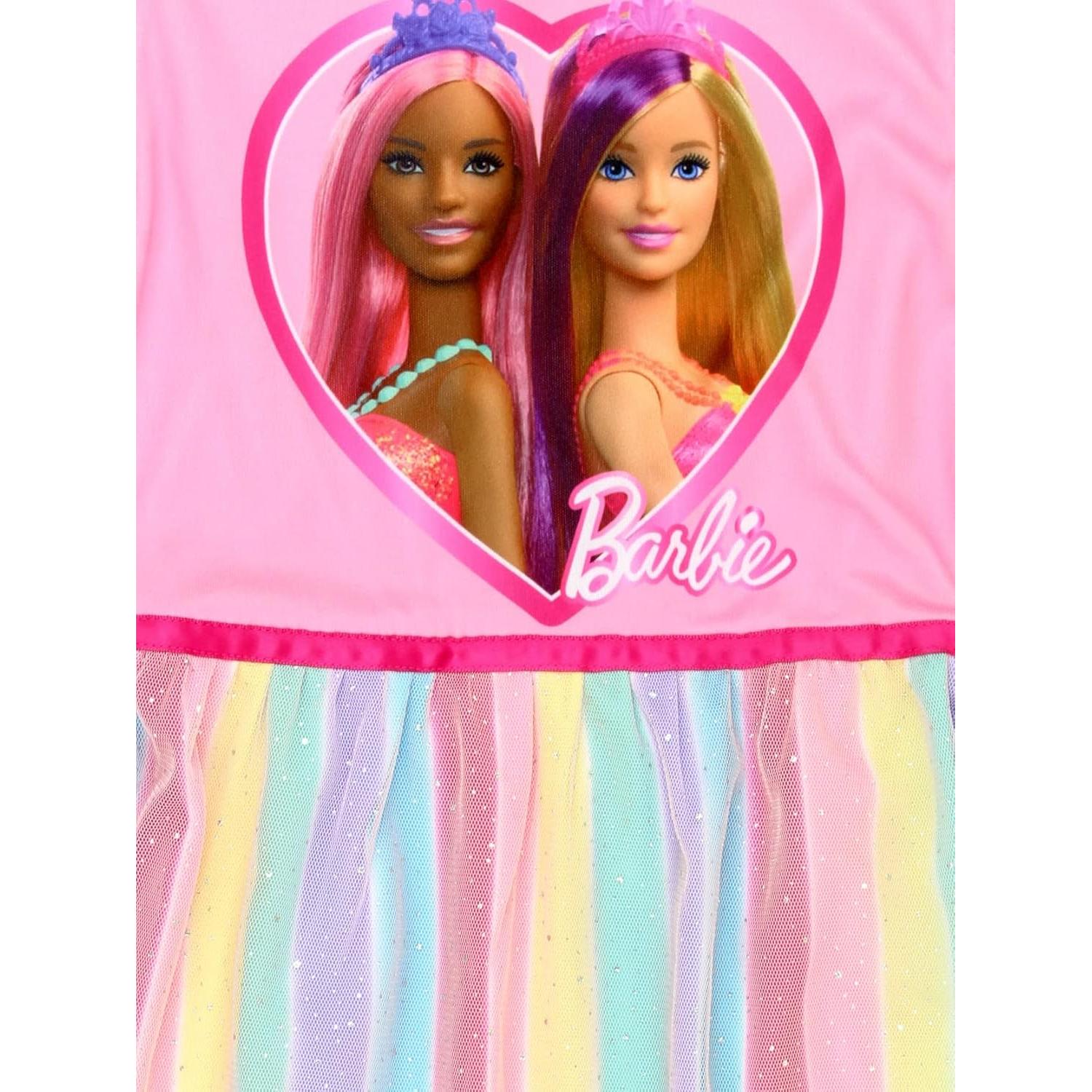 Vestido de Fantasía Rosa Barbie para Niñas - Pijama 4 años