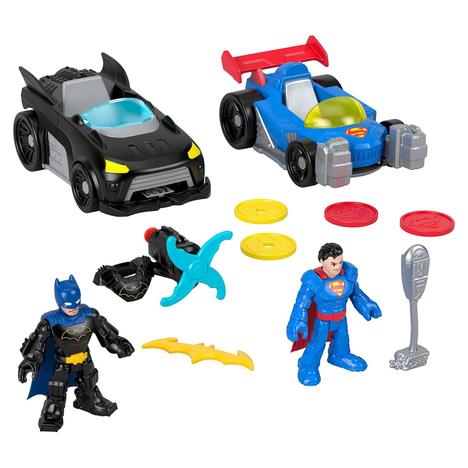 Set de Juguete Batmobile y Supermobile Fisher-Price DC Super Friends