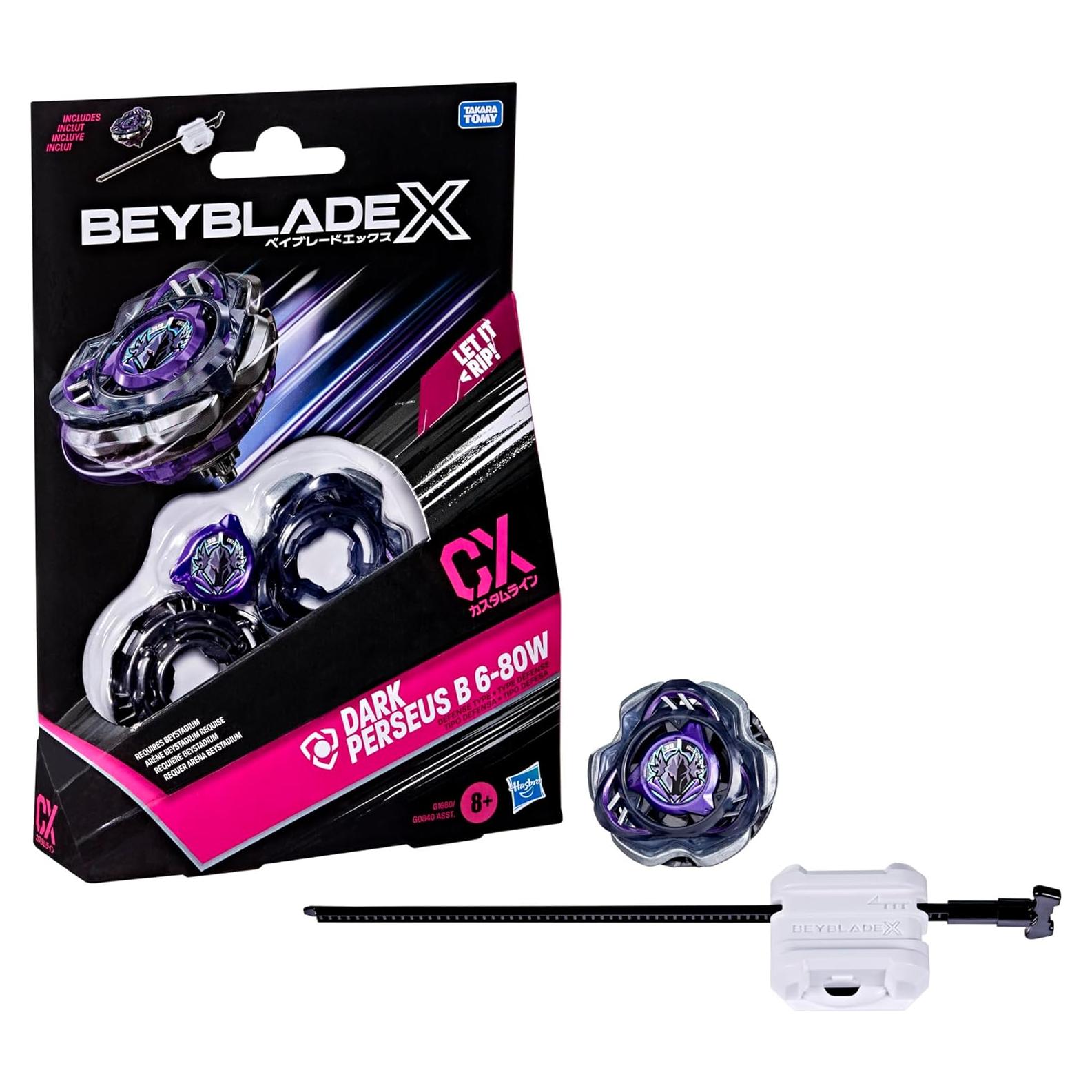 Beyblade X Dark Perseus B 6-80W CX - Top Defensa y Lanzador