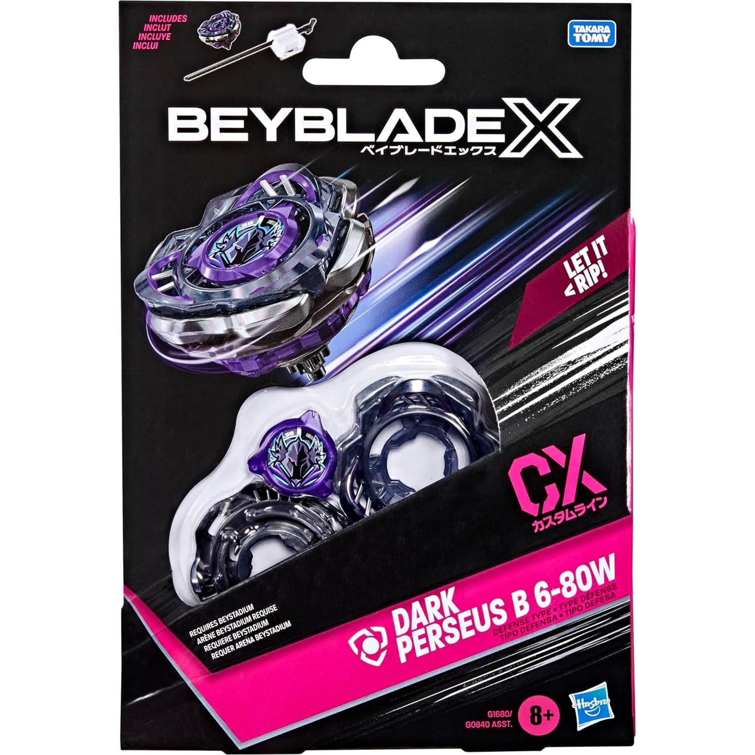 Beyblade X Dark Perseus B 6-80W CX - Top Defensa y Lanzador