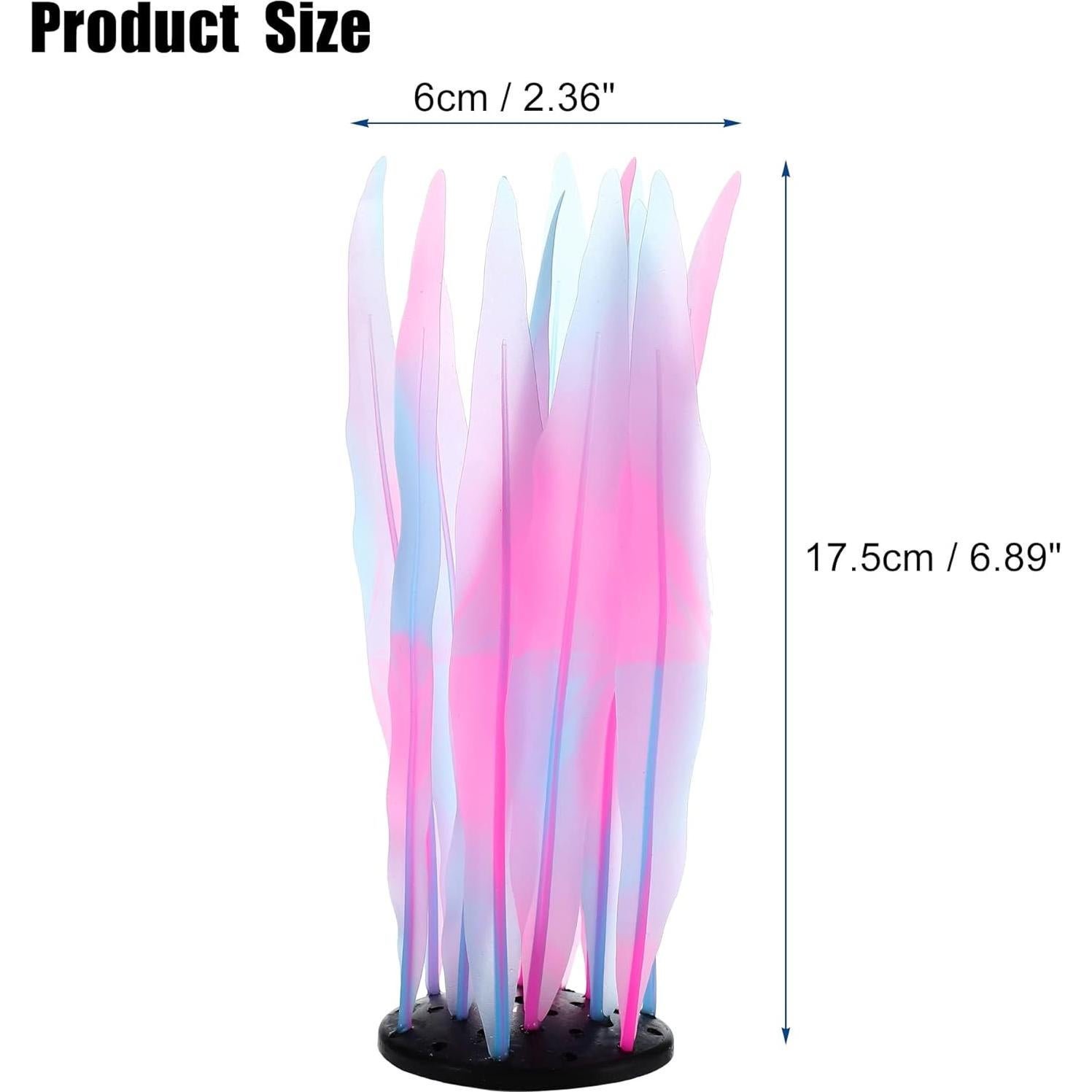 VOCOSTE Algas Artificiales Rosa para Acuarios 17.5 cm