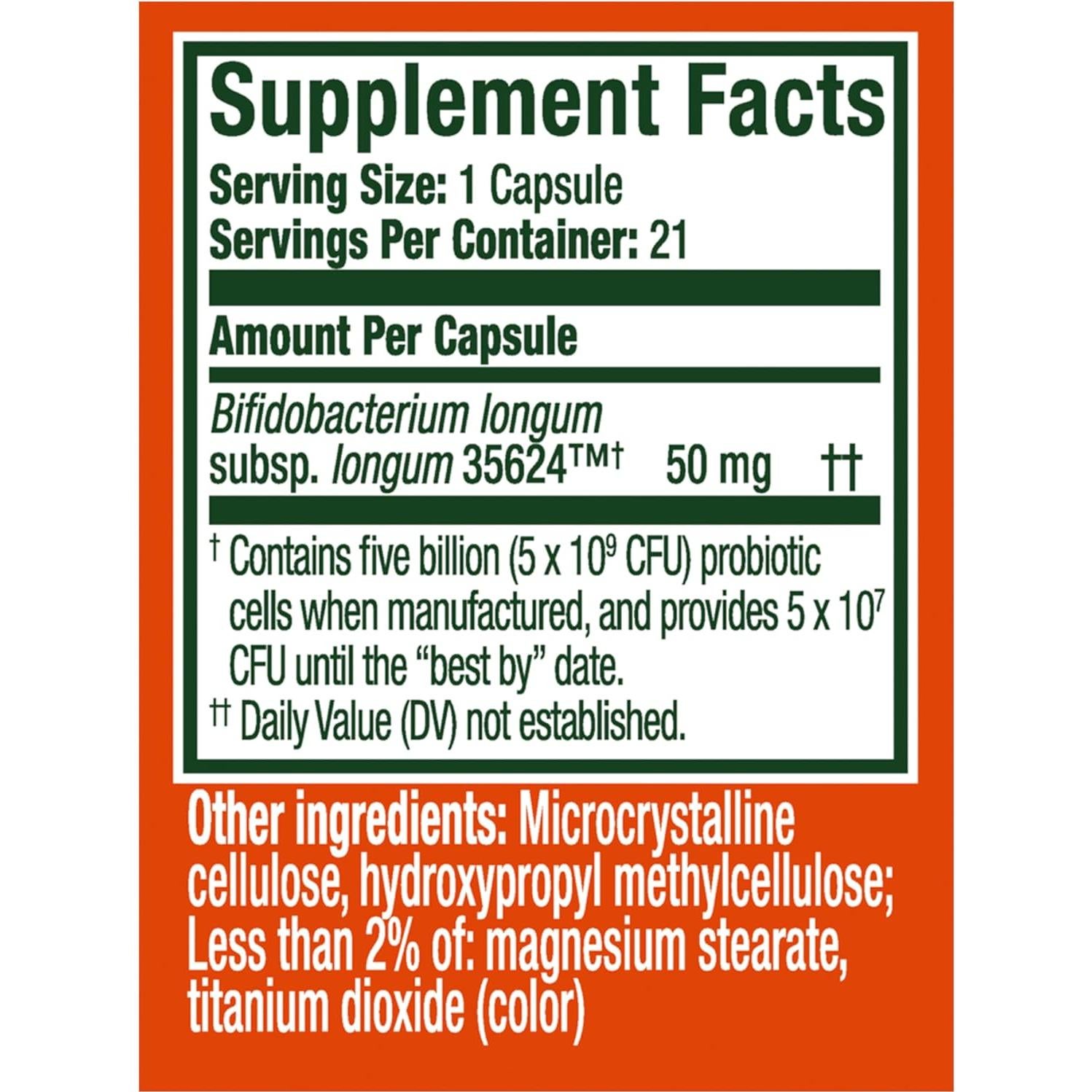 Align Probiotic Extra Strength 21 Cápsulas - Probioticos Digestivos