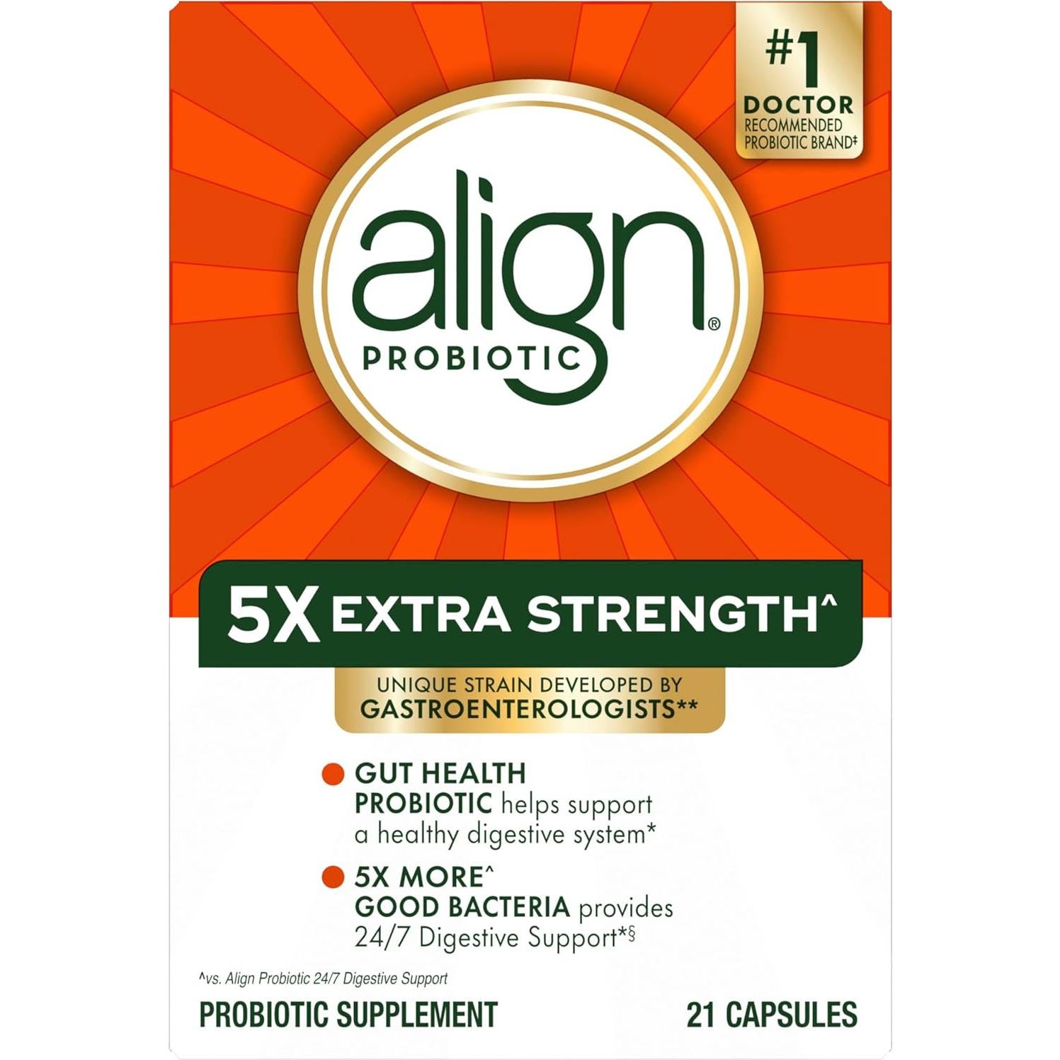 Align Probiotic Extra Strength 21 Cápsulas - Probioticos Digestivos