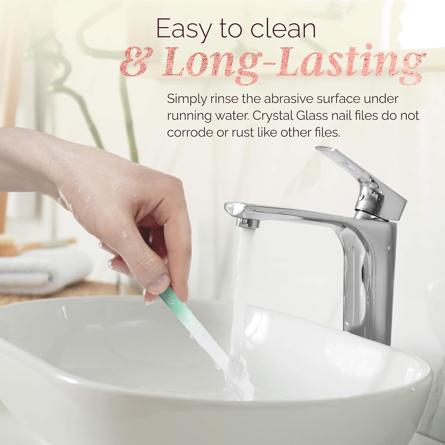 Lima de Uñas de Cristal ClassyLady - Cuidado Profesional Azul