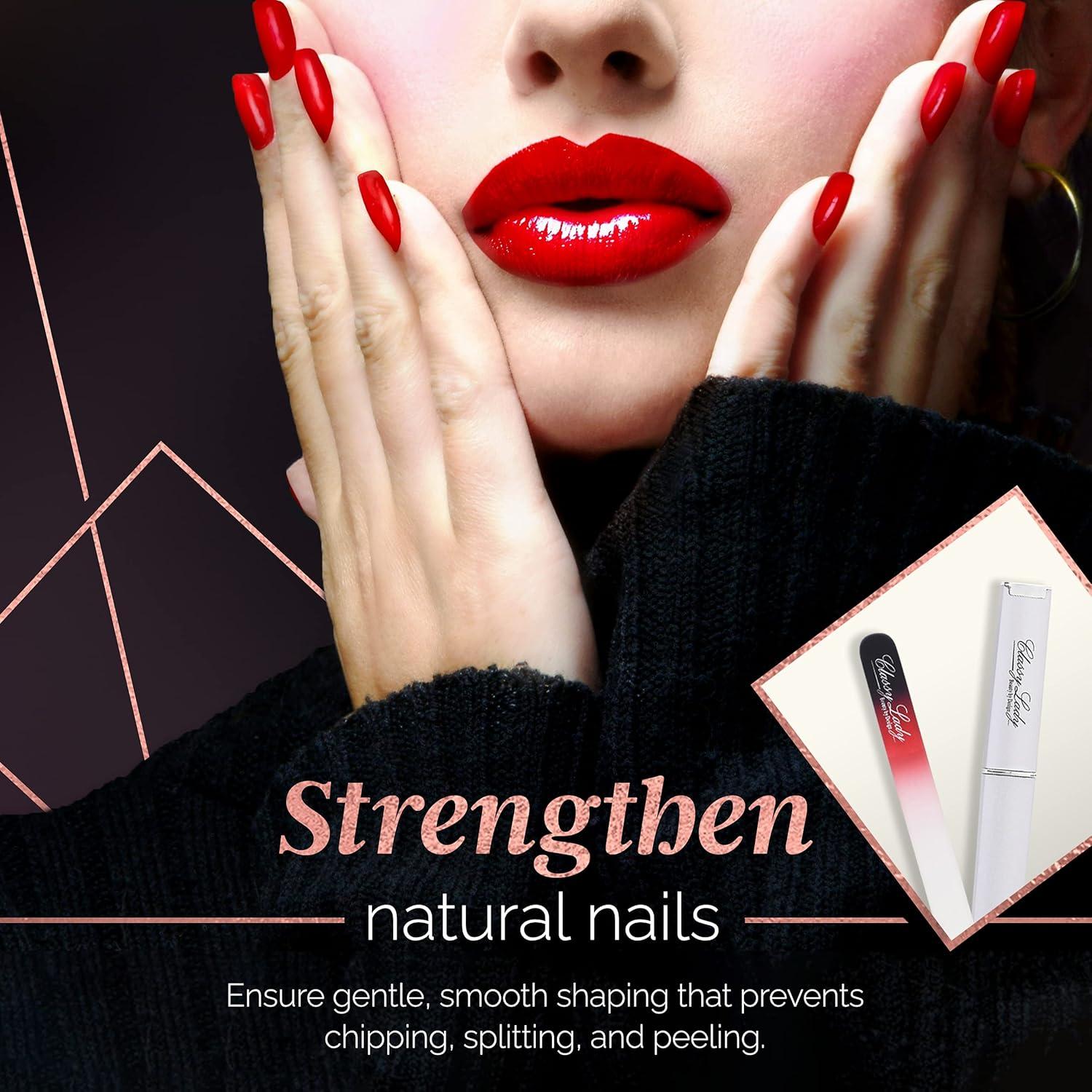 Lima de Uñas de Cristal ClassyLady - Cuidado Profesional Azul