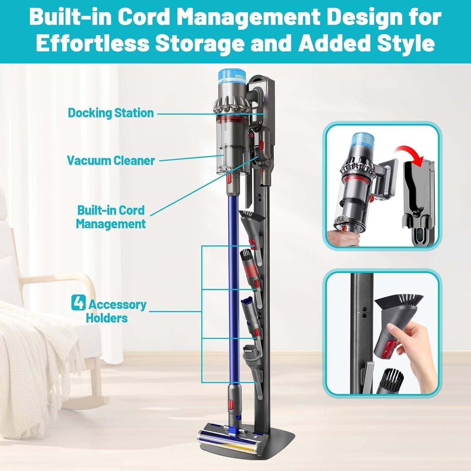 Soporte de Pie para Aspiradora Dyson FrontLine con 4 Ganchos