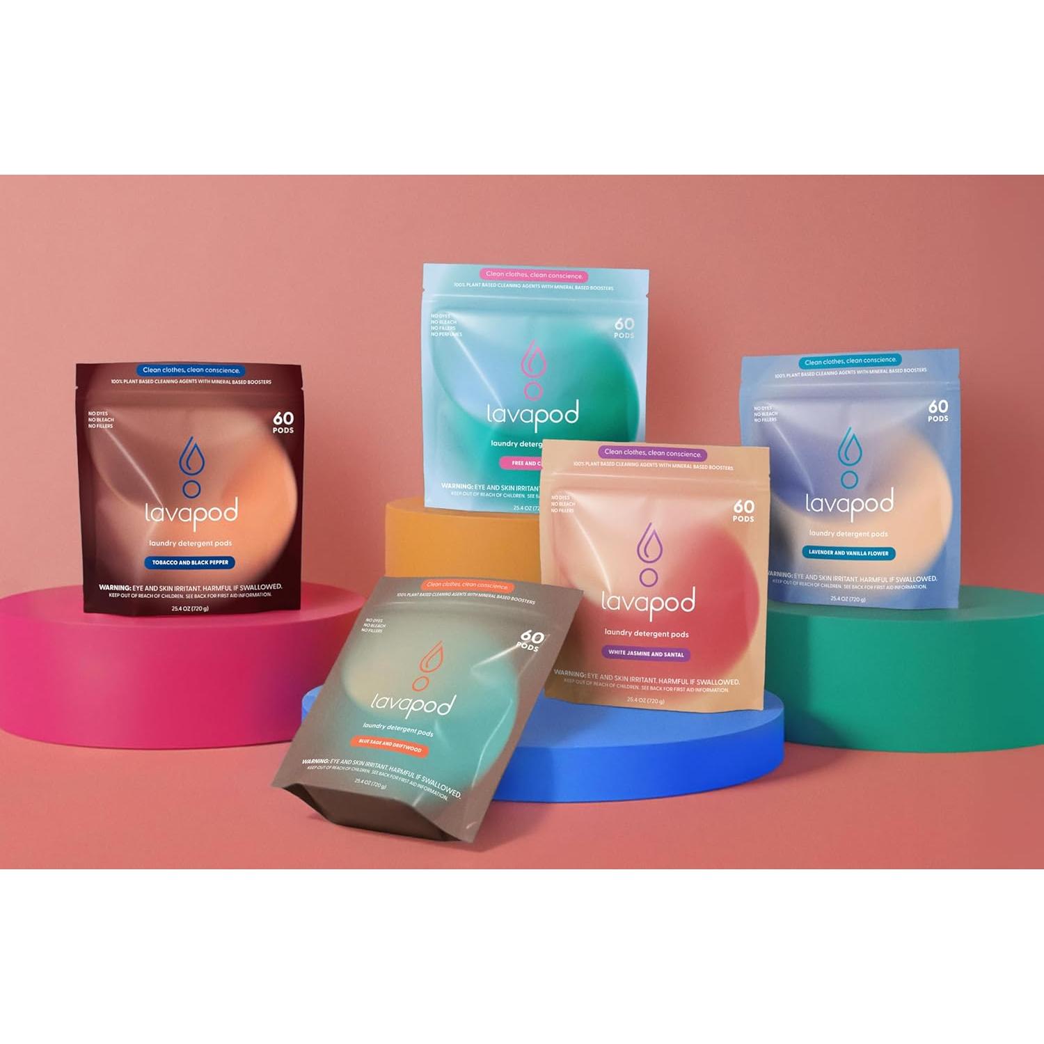 Cápsulas de Lavado Lavapod - Detergente Ecológico 60 Unidades