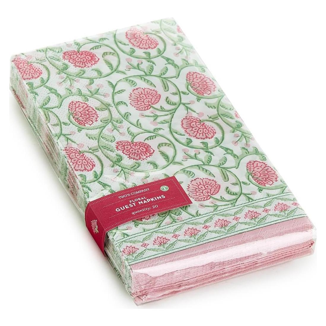 Servilletas de Papel 3 Capas Two's Company Floral 20.32 cm