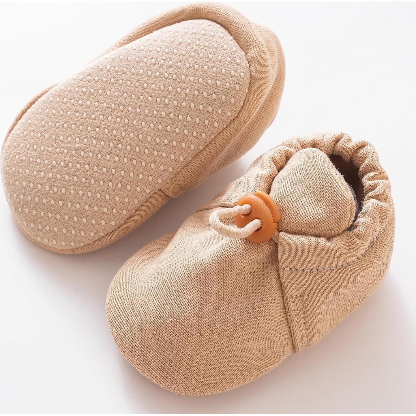 Botines para Bebés KARUNEL Algodón Suave 0-3 Meses Beige
