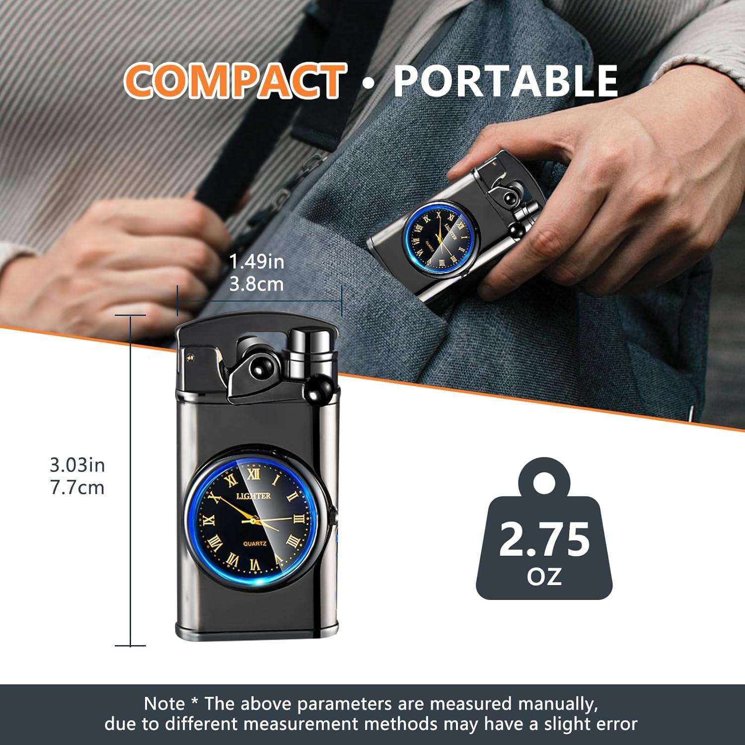 Encendedor Eléctrico Plasma SKRFIRE Negro Multifuncional