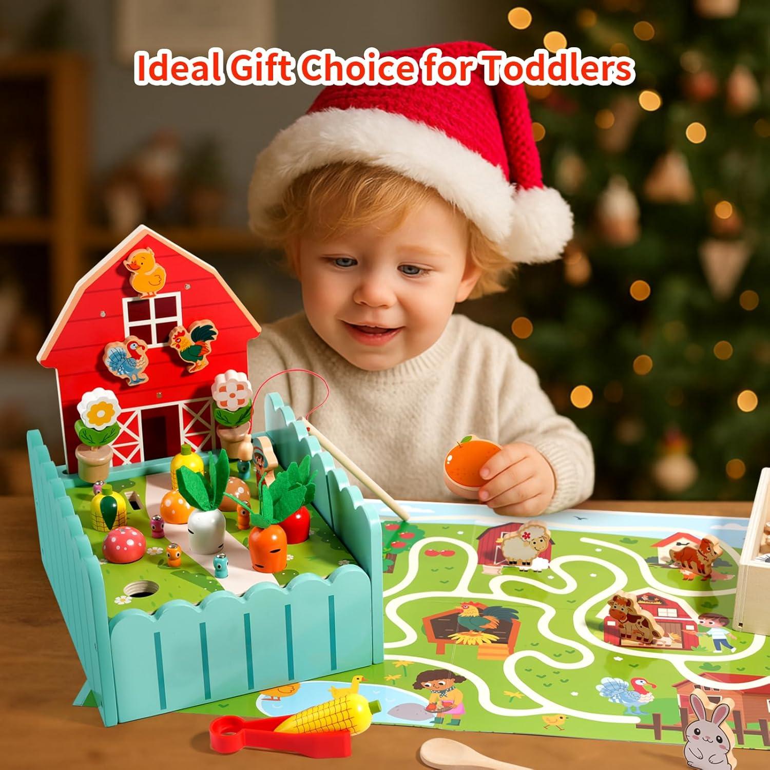 Juguetes Montessori de Granja INIFEIDALA para Niños 2-7 Años