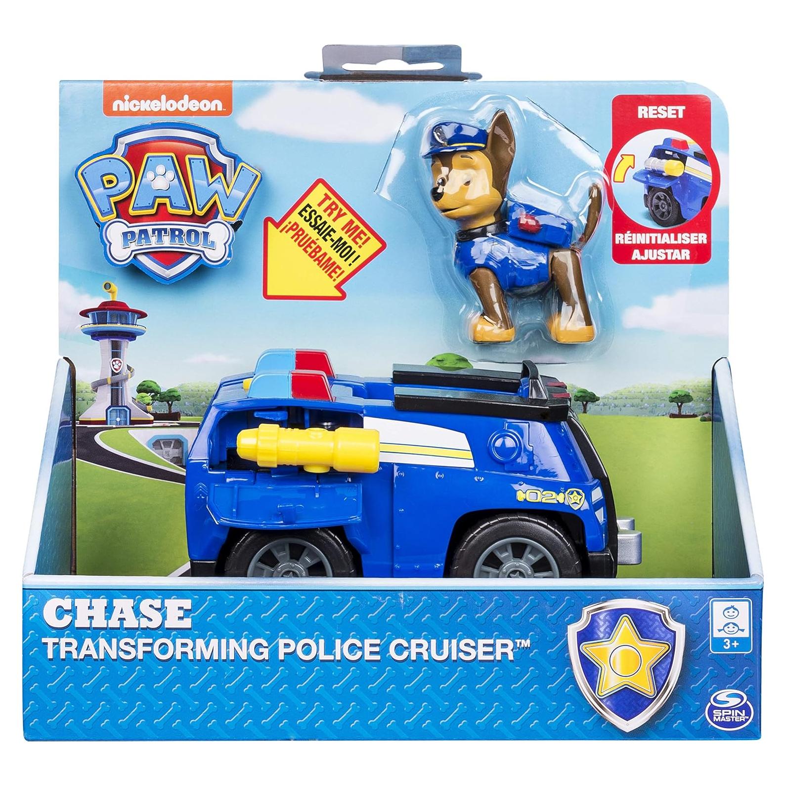 Cruiser Policial Transformador Chase Paw Patrol con Megáfono