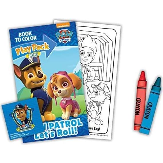 Paquete de Fiesta Paw Patrol - 24 Libros Mini para Colorear