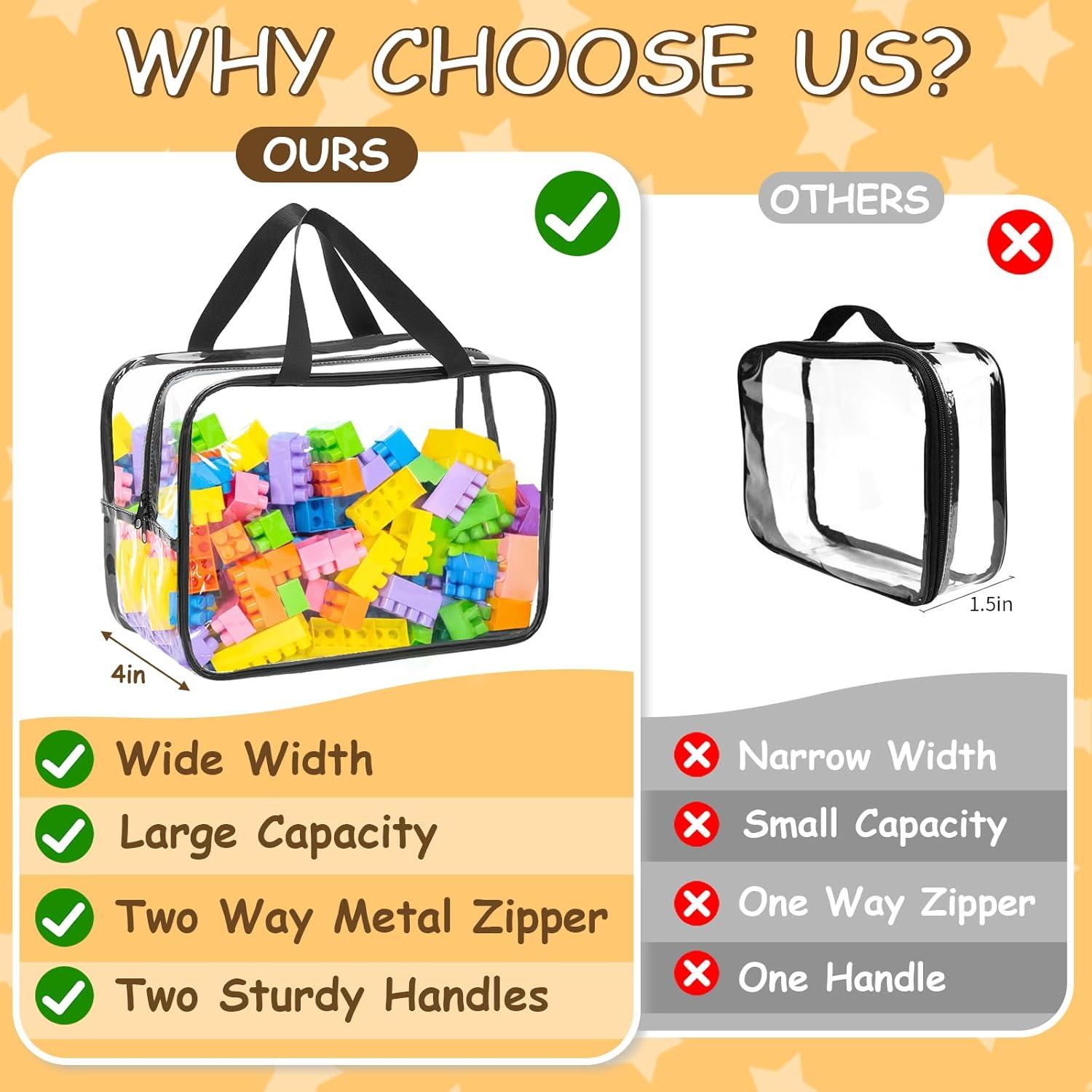 6 Bolsas de Almacenamiento de Juguetes clbutge 30x22x10 cm