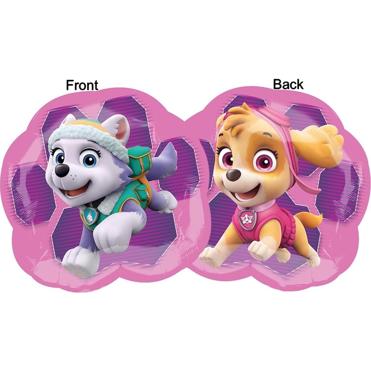 Globos de Aluminio Paw Patrol Skye y Everest - 5 Piezas