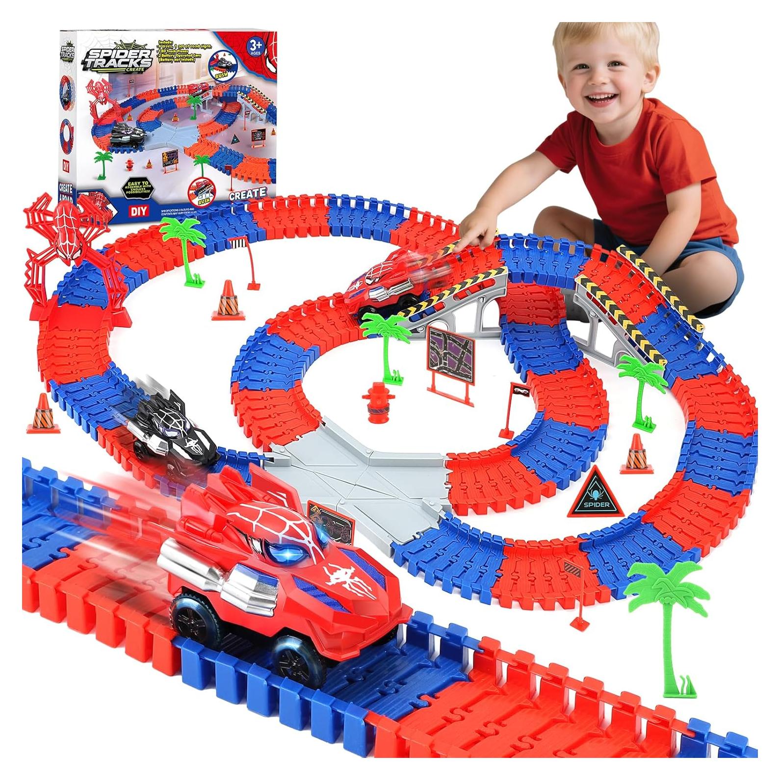 Pista de Carreras de Araña ITEFDTUTNE 209 Piezas para Niños