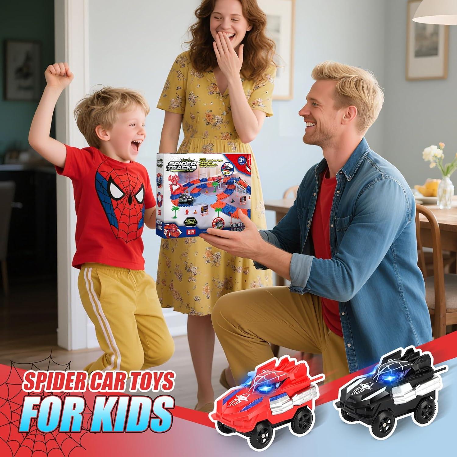 Pista de Carreras de Araña ITEFDTUTNE 209 Piezas para Niños