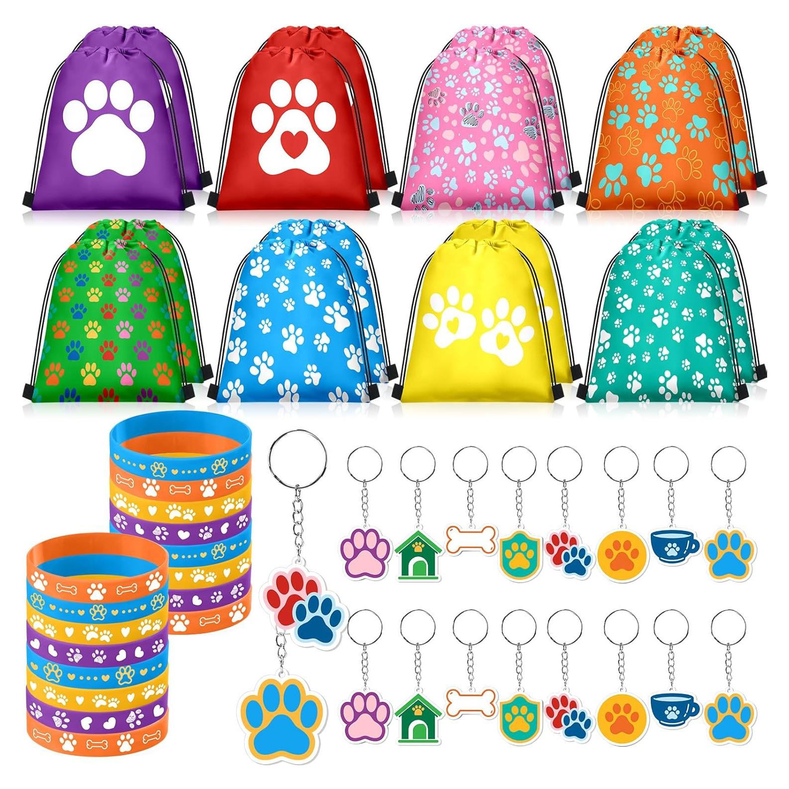 Set de Fiesta de Perro Talltalk 48 Pcs con Huellas de Patas