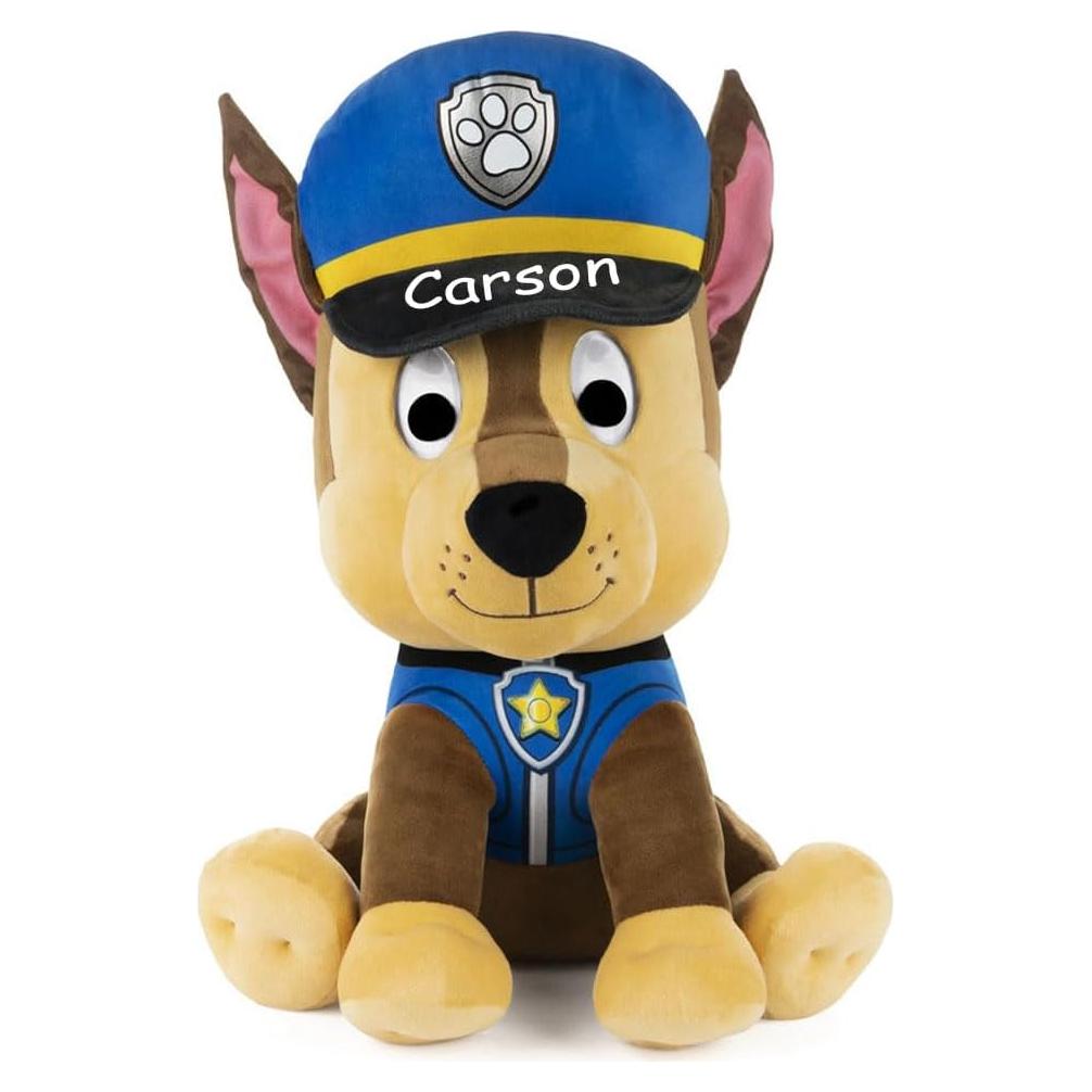 Peluche Chase Paw Patrol Personalizado 23 cm Licencia Oficial