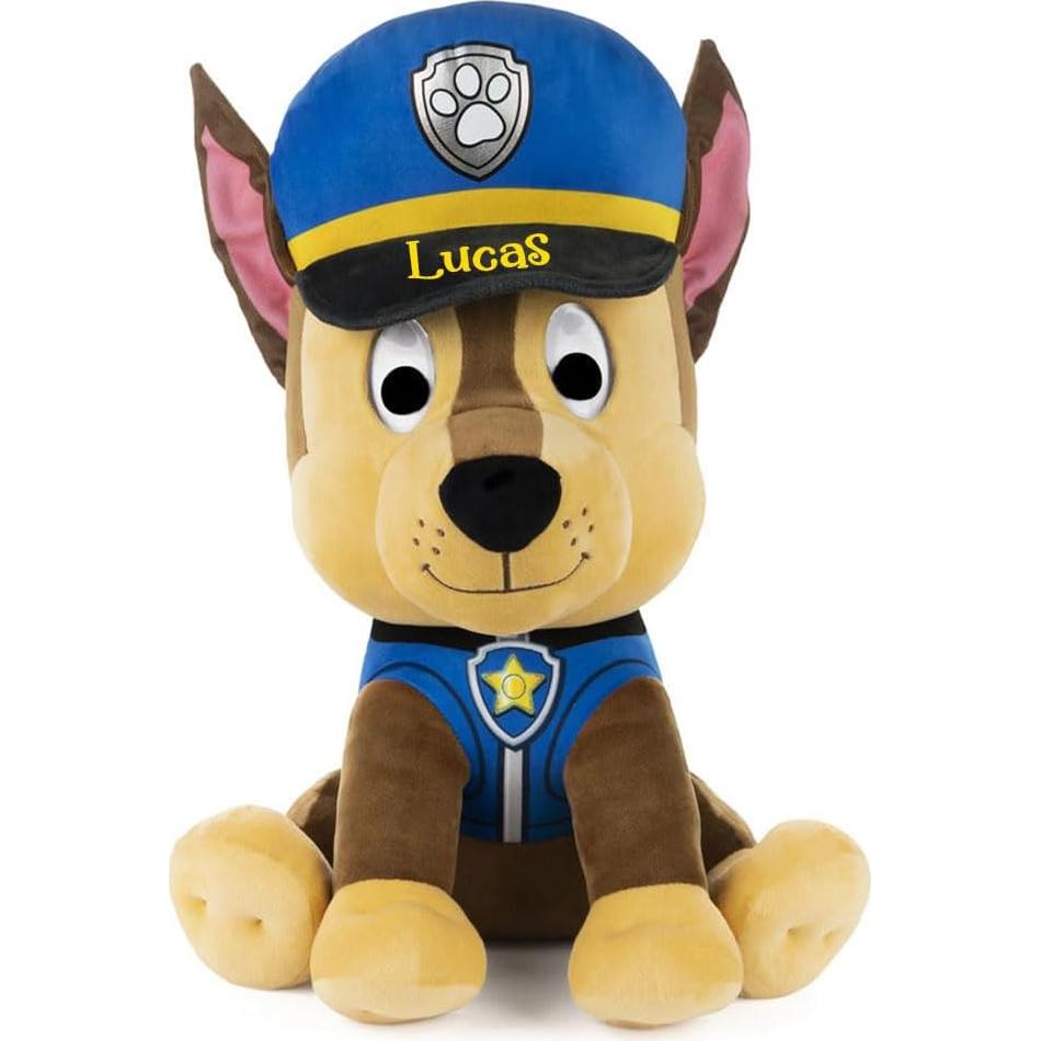 Peluche Chase Paw Patrol Personalizado 23 cm Licencia Oficial