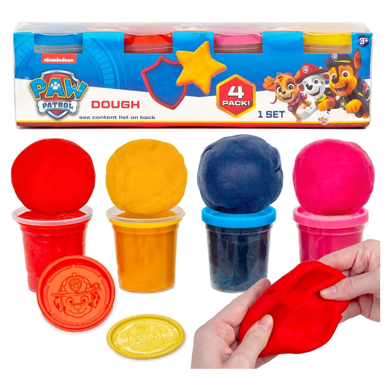 Pasta Sensorial Paw Patrol - 4 Tarros Reutilizables 85g