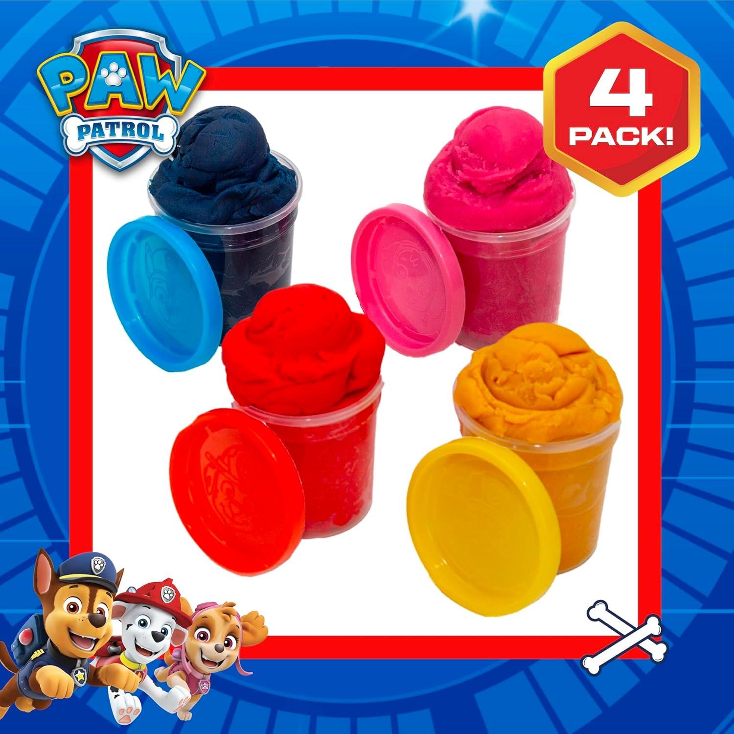 Pasta Sensorial Paw Patrol - 4 Tarros Reutilizables 85g