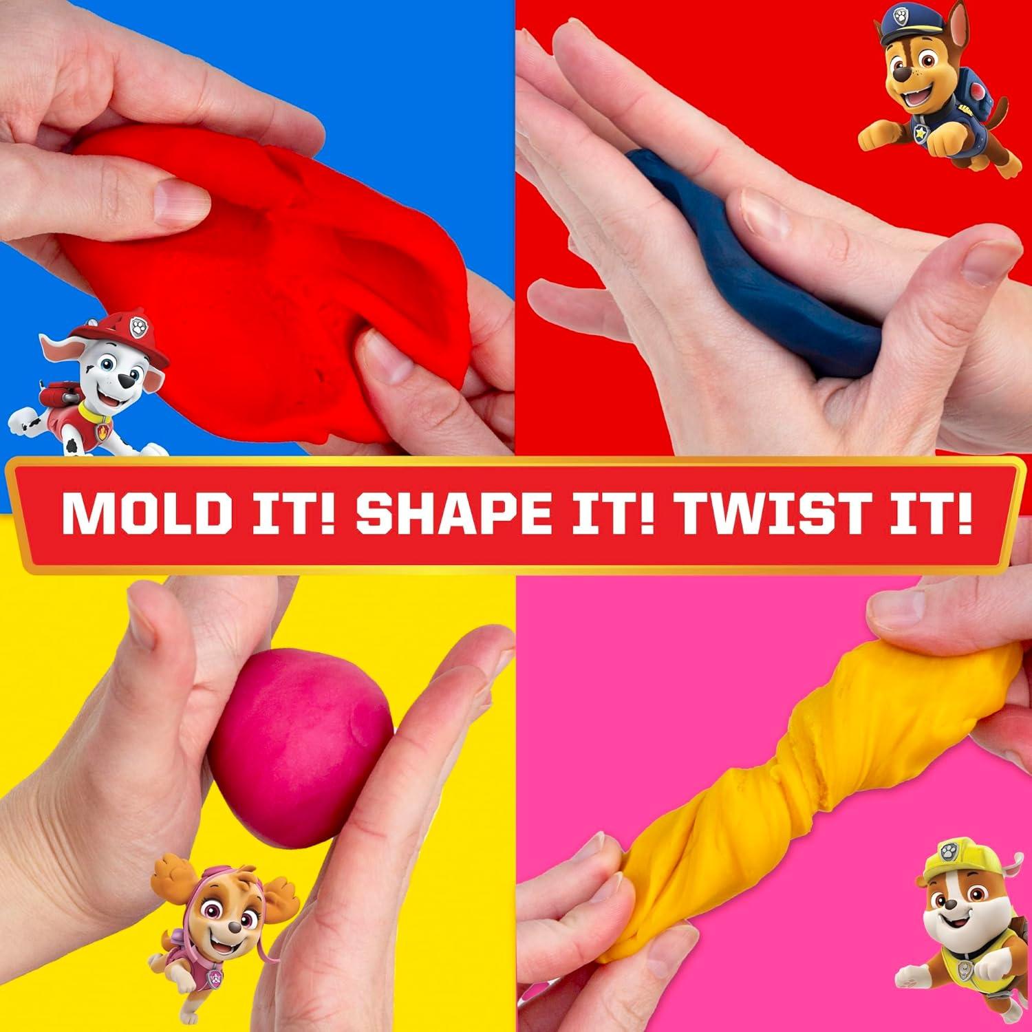 Pasta Sensorial Paw Patrol - 4 Tarros Reutilizables 85g