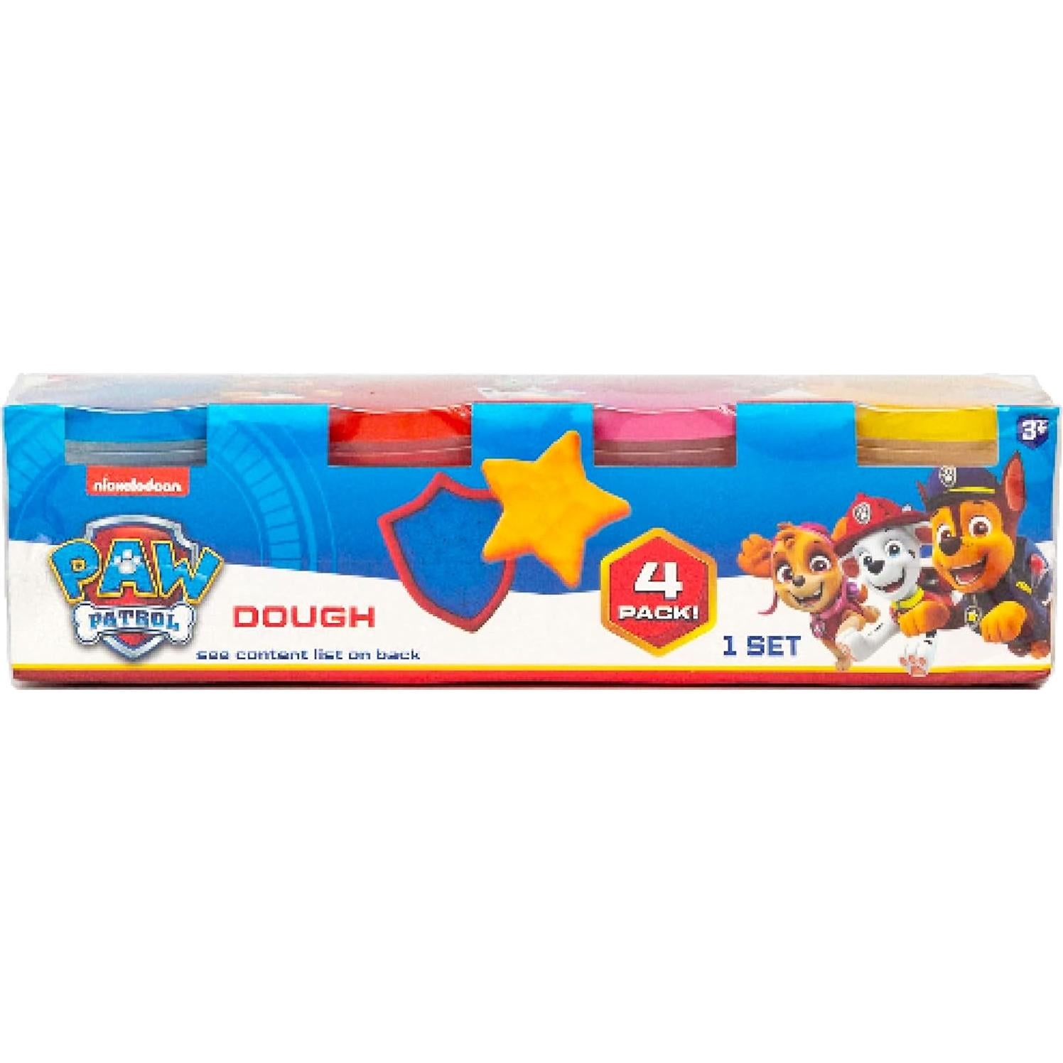 Pasta Sensorial Paw Patrol - 4 Tarros Reutilizables 85g