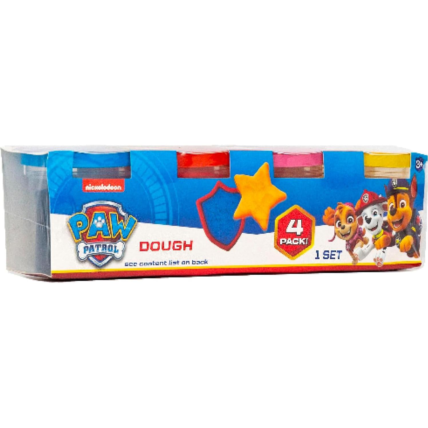 Pasta Sensorial Paw Patrol - 4 Tarros Reutilizables 85g