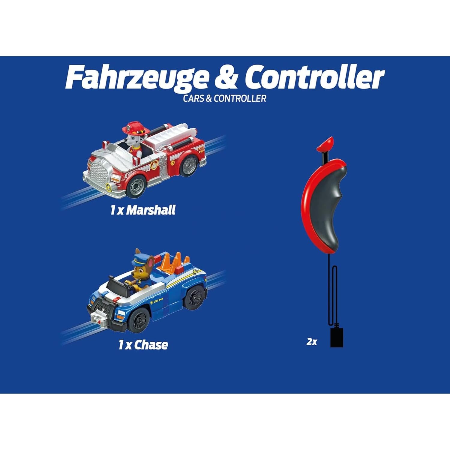 Pista de Carreras de Coches de Slot Carrera First PAW Patrol