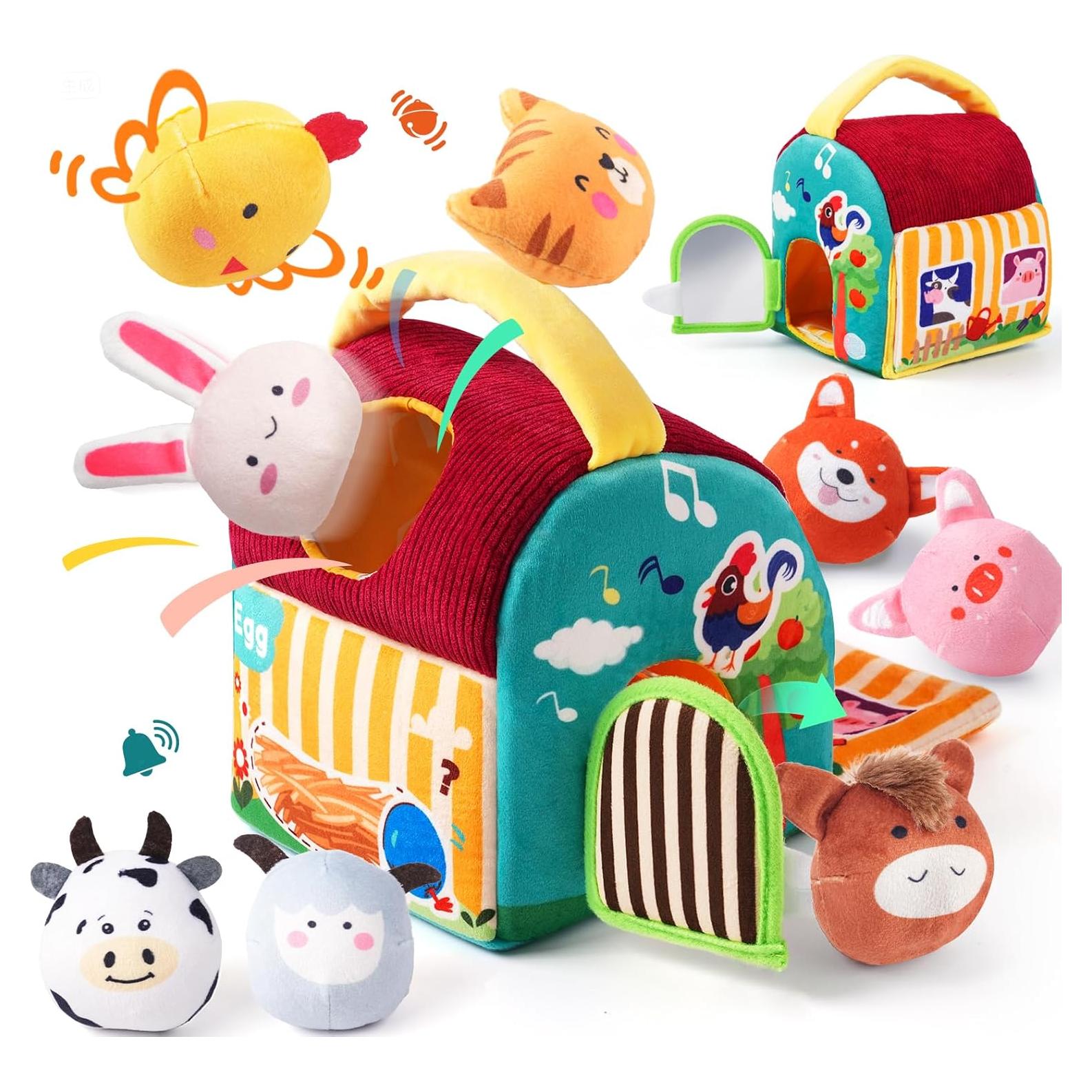 Juguete Montessori Granja Suave BUMBELIN con Animales 0-3 Años