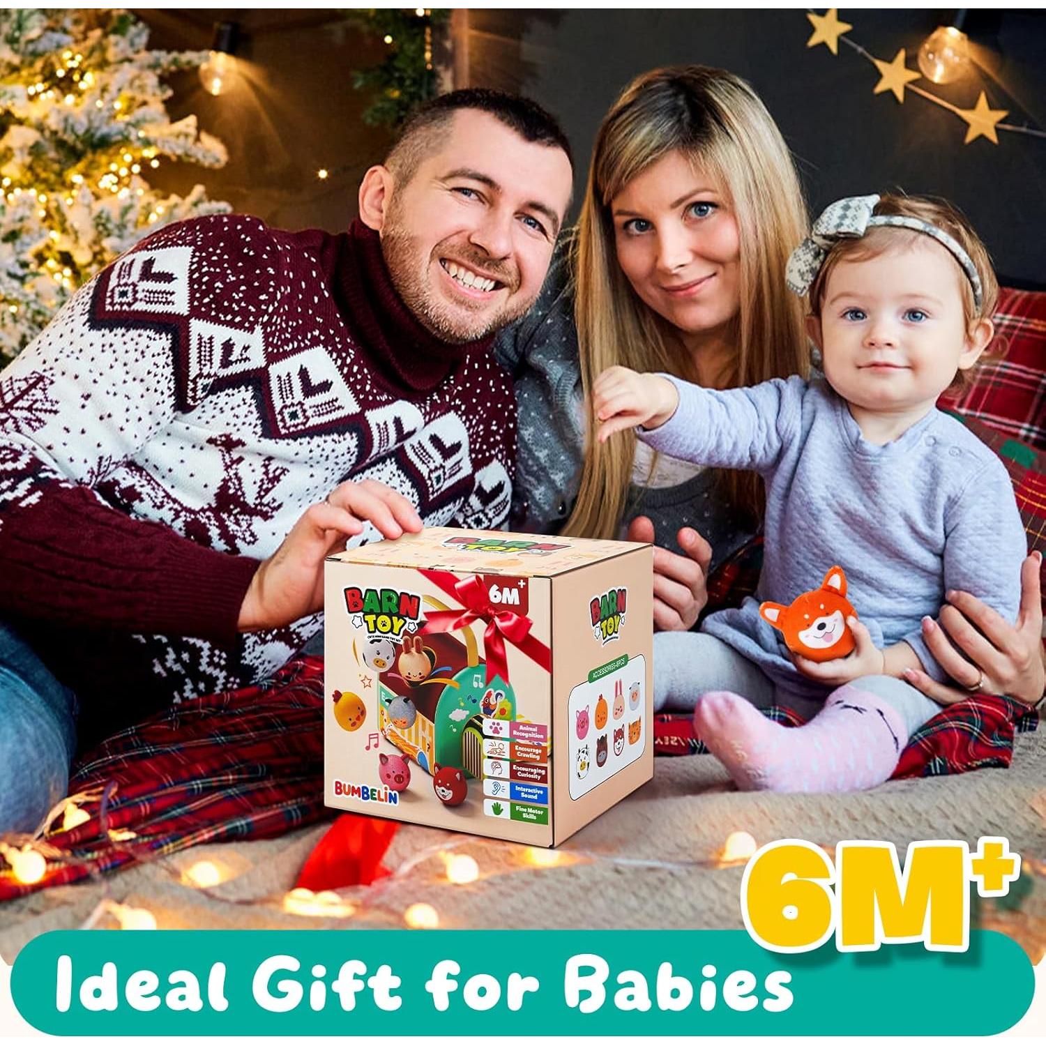 Juguete Montessori Granja Suave BUMBELIN con Animales 0-3 Años