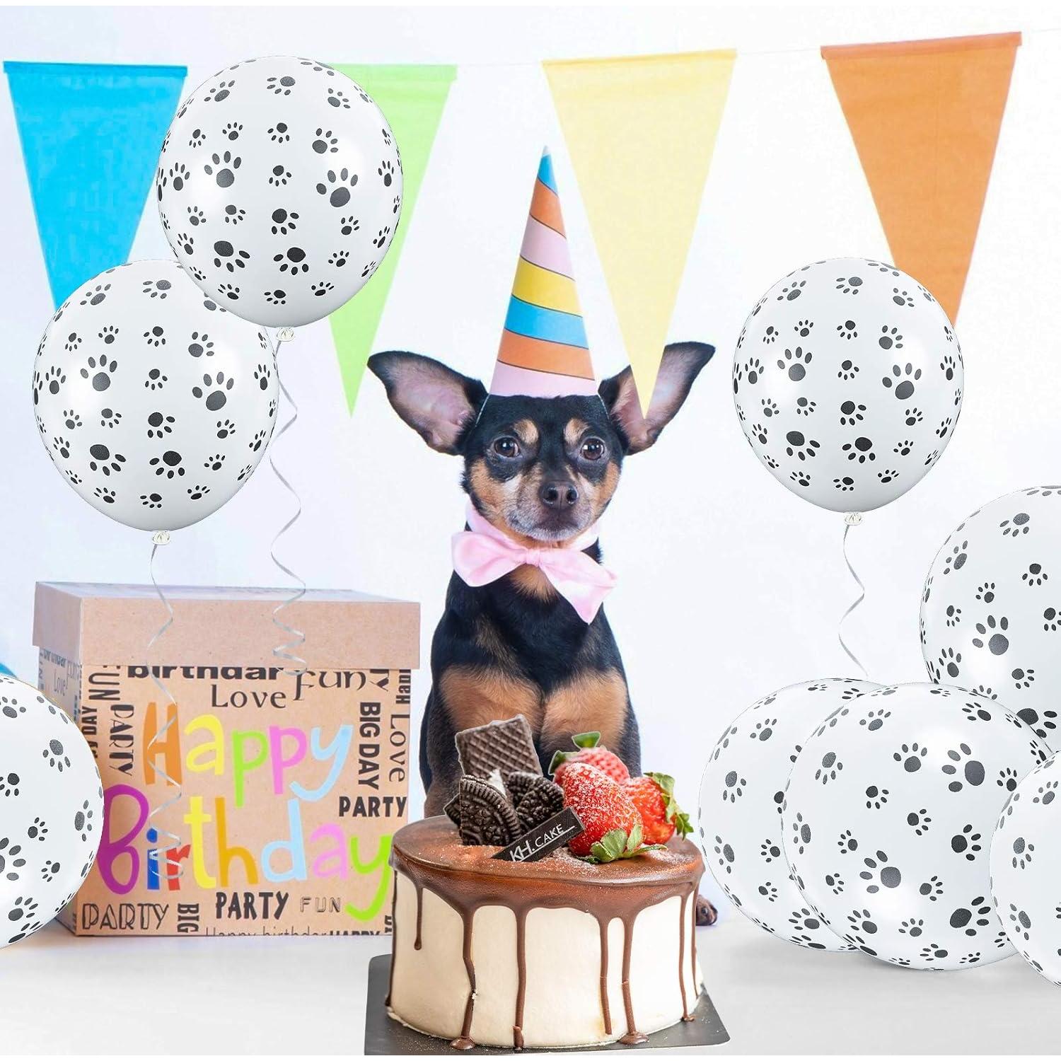 Globos de fiesta Koogel con huellas de patas, 100 pcs 30 cm