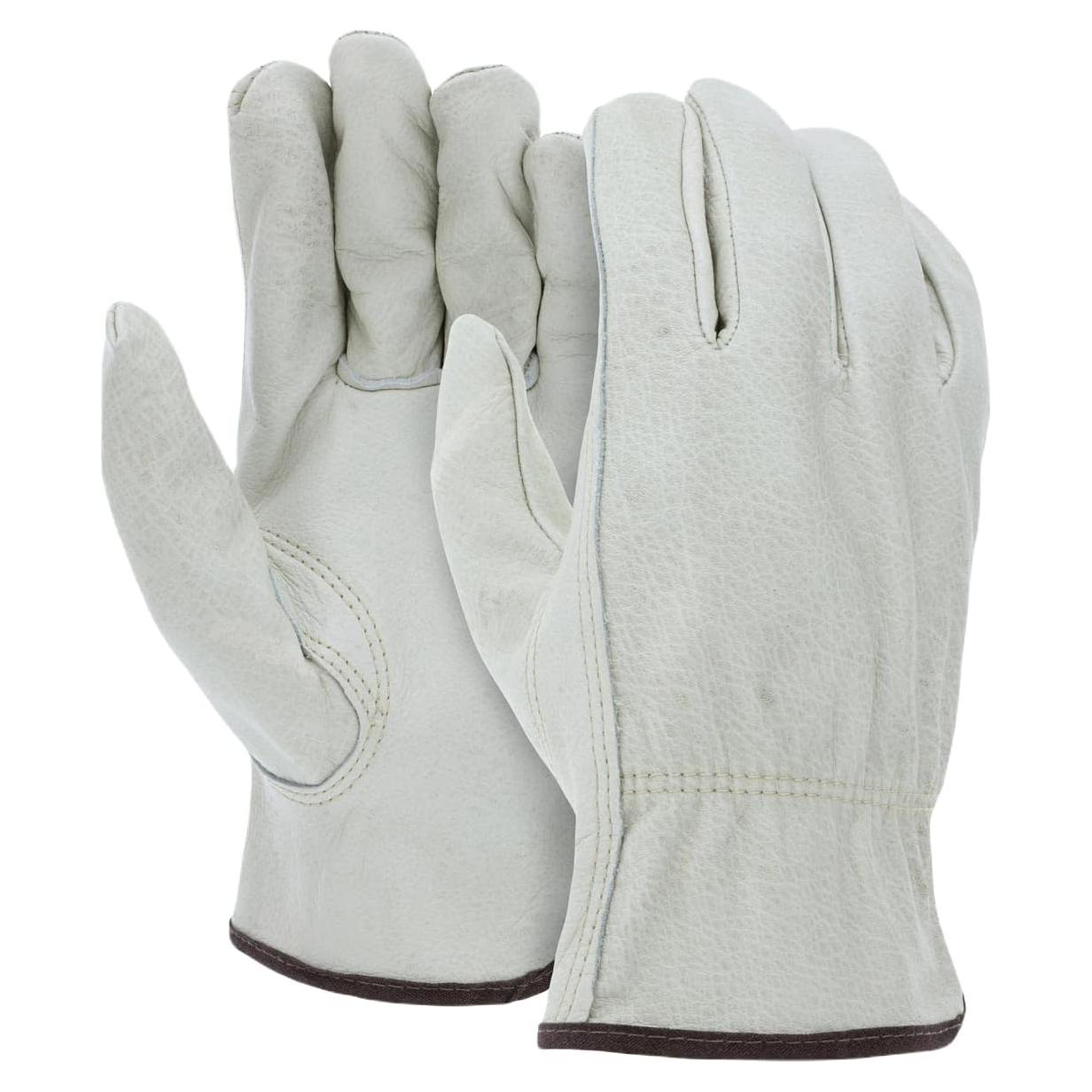 Guantes de Trabajo Palmer Safety de Cuero Vacuno - 12 Pares Grande