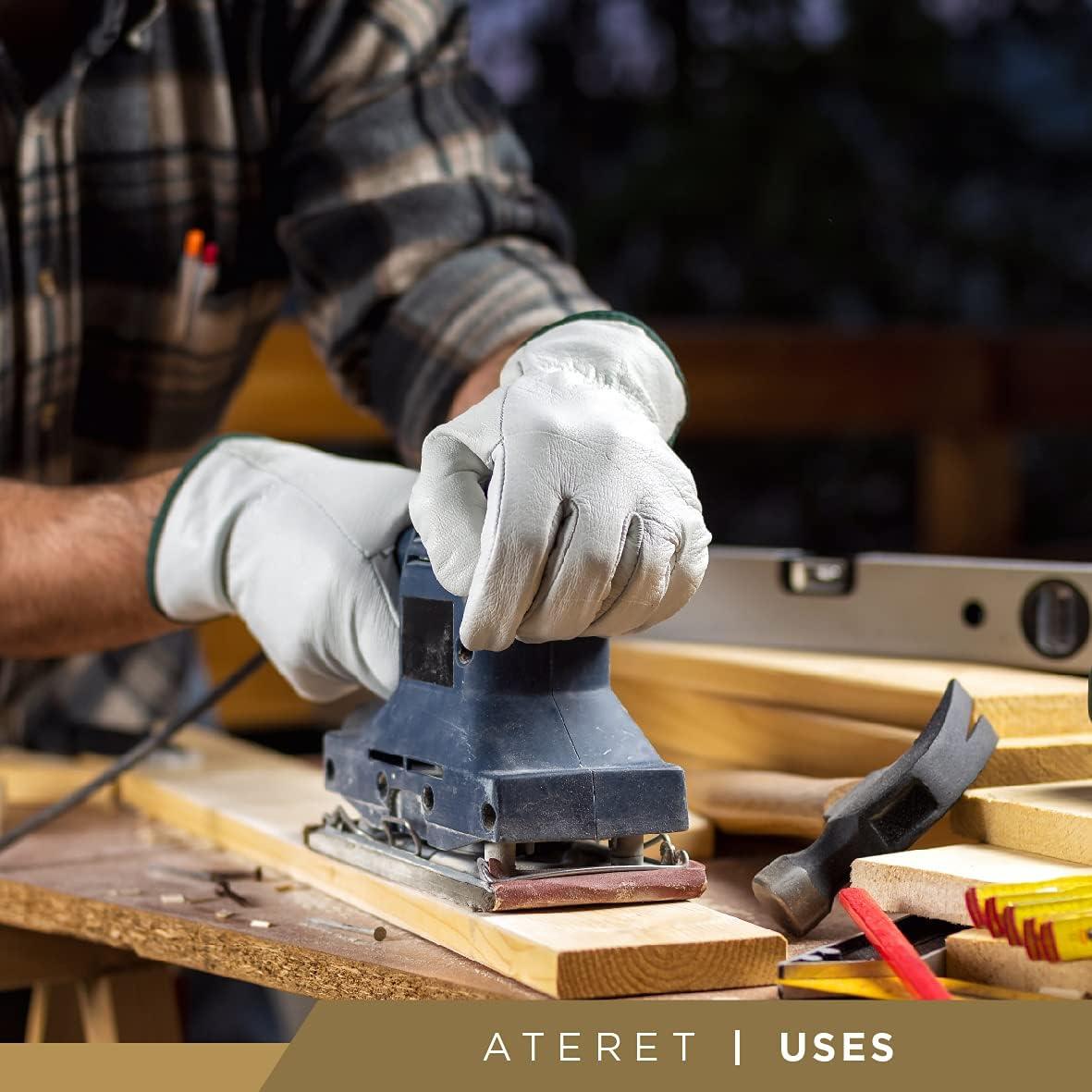 Guantes de Trabajo Palmer Safety de Cuero Vacuno - 12 Pares Grande