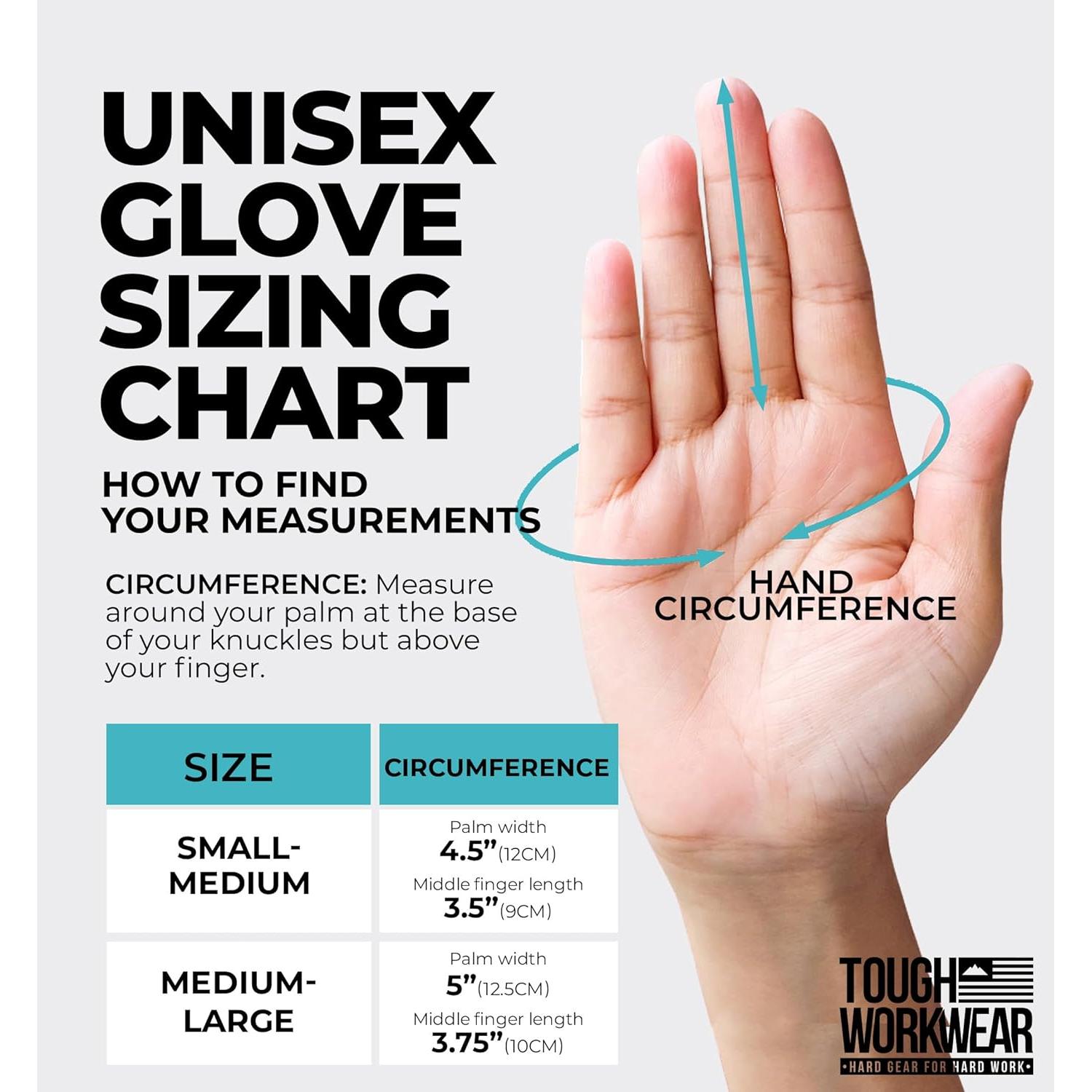 Guantes de Trabajo de Cuero 100% Vaca - Marrón M-L