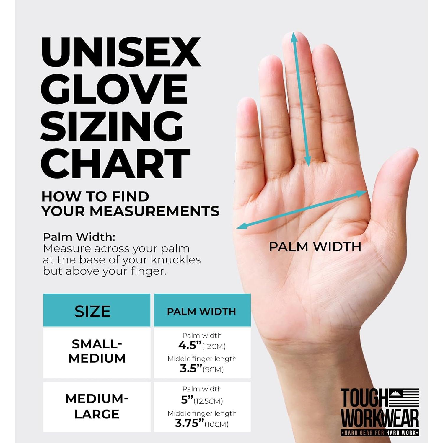 Guantes de Trabajo de Cuero 100% Vaca - Marrón M-L