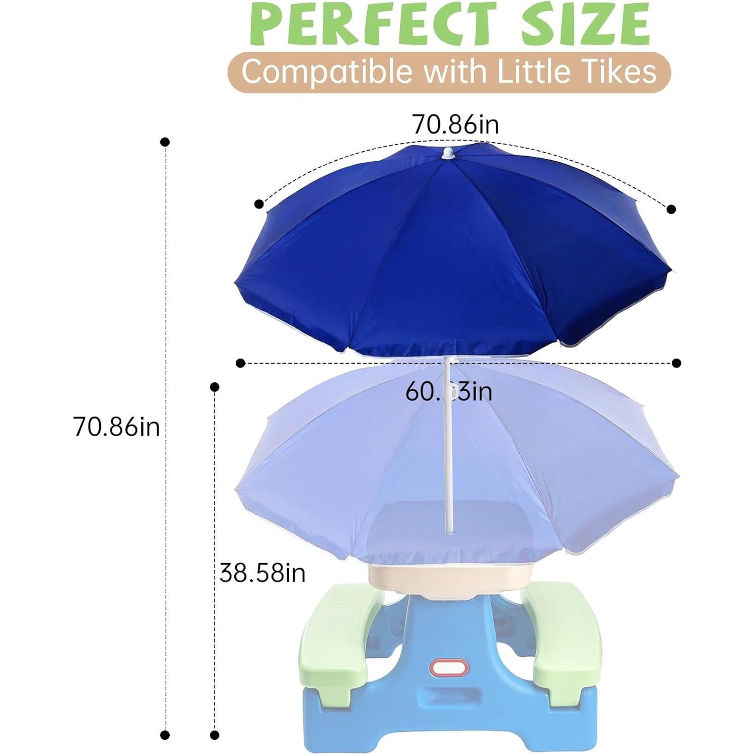 Paraguas de Reemplazo Little Tikes 177.8 cm para Picnic