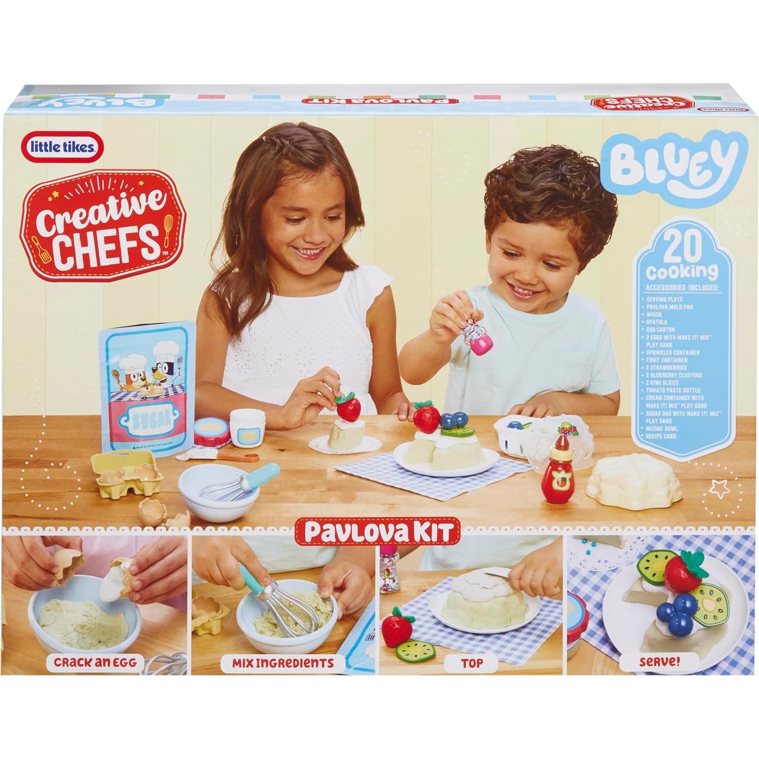 Kit de Cocina Pavlova Bluey Little Tikes 15 Accesorios 3+ Años