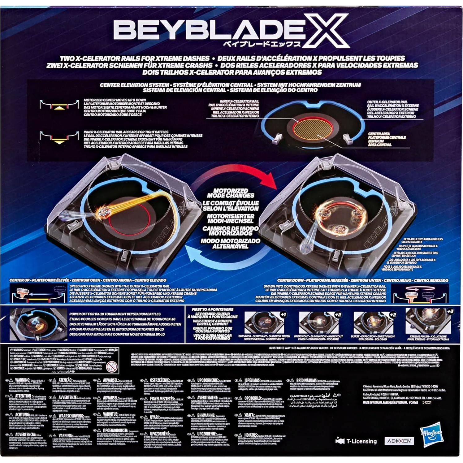 Beyblade X BX-00 Doble Xtreme Beystadium Motorizado 1.99kg