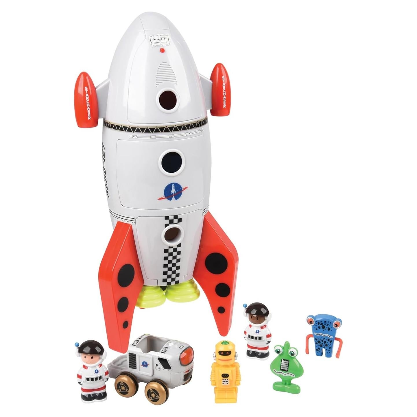 Juguete Cohete Espacial CP Toys con Astronautas y Extraterrestres