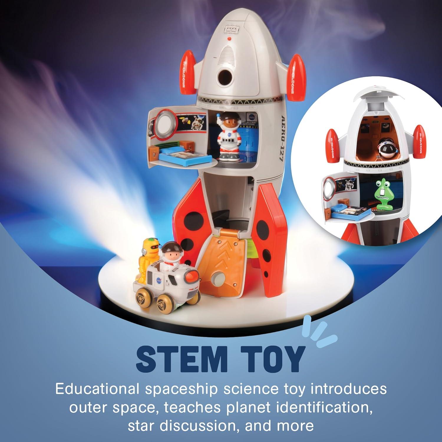 Juguete Cohete Espacial CP Toys con Astronautas y Extraterrestres